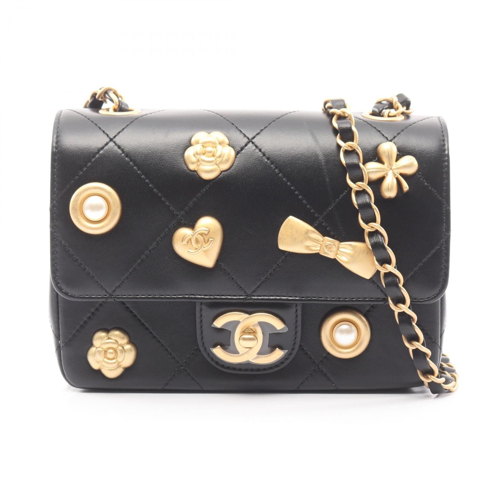 Chanel Chanel CHANEL Matelasse Lambskin Shoulder Bag Leather Shoulder Bag DUTY FREE for USA Size ONE SIZE - 1 Thumbnail