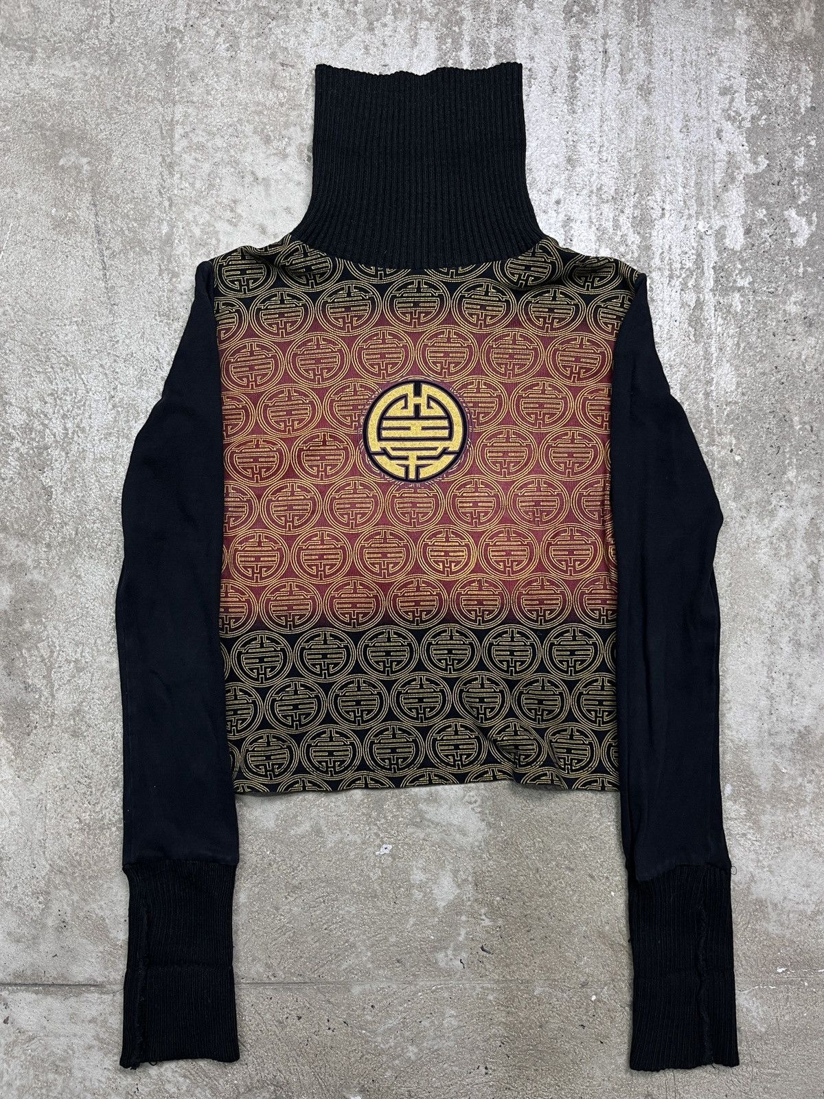DKNY × Vintage 00s DONNA KARREN AMAZING TURTLE NECK KNITTED SWEATER - 1354 Size M / US 6-8 / IT 42-44 - 1 Thumbnail