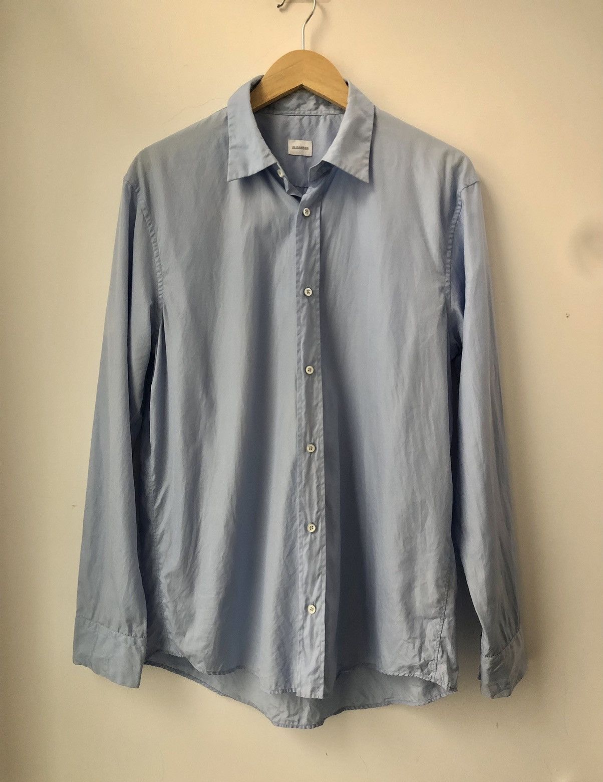 Jil Sander Baby blue shirt Size US S / EU 44-46 / 1 - 1 Thumbnail