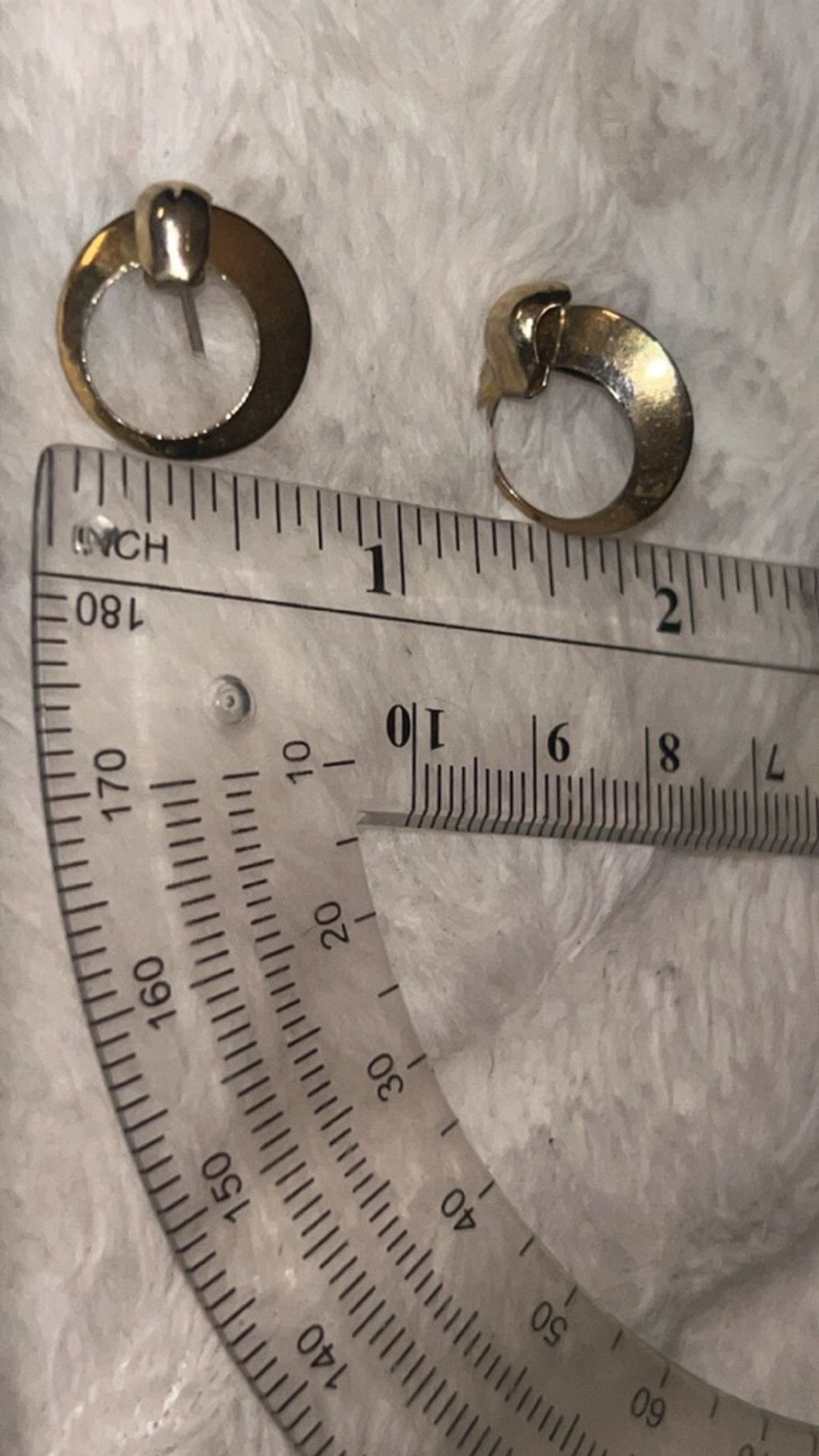 The Unbranded Brand Women's Unbranded Gold Tone Hoop Earrings One Size Size ONE SIZE - 3 Thumbnail