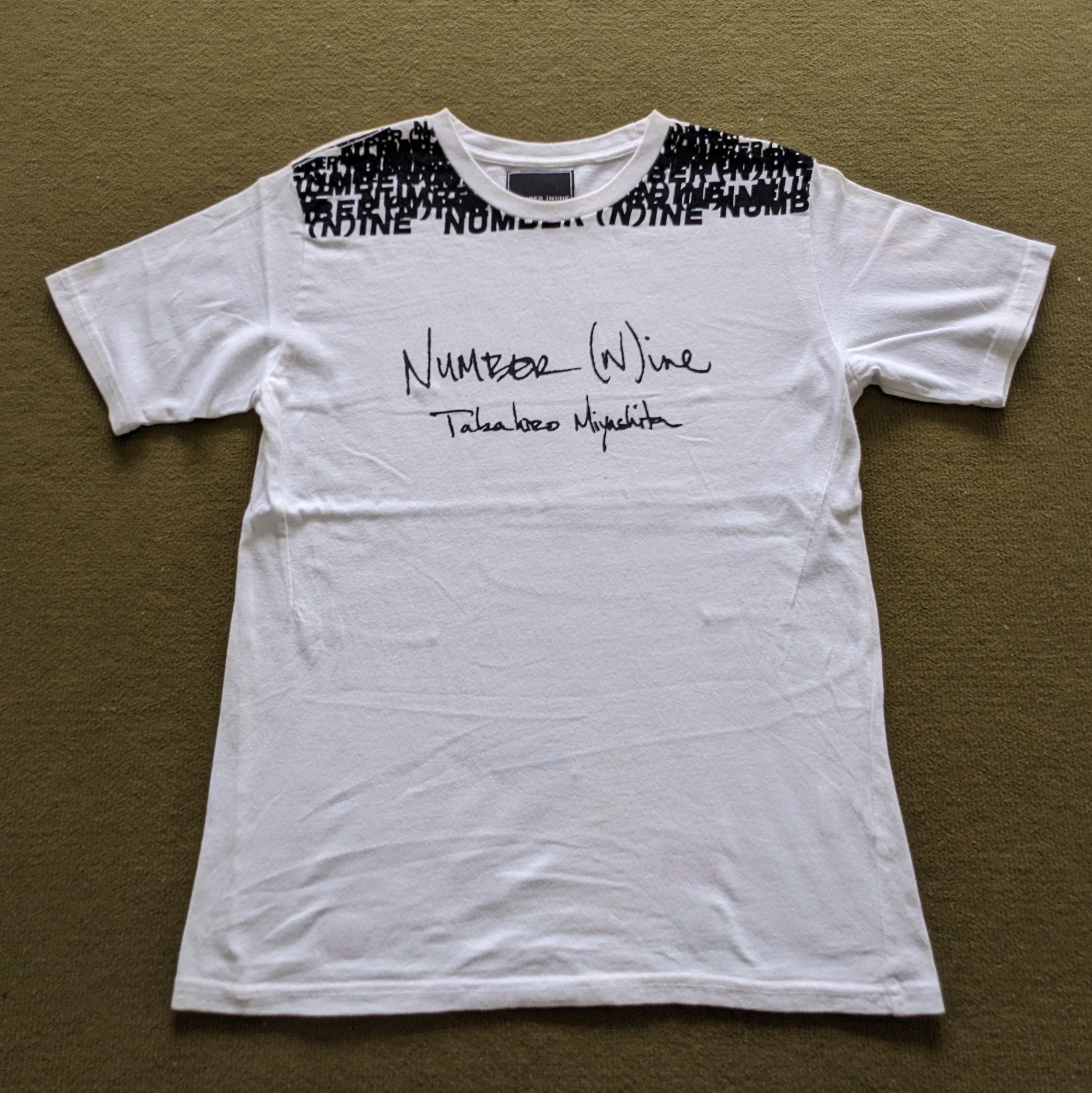 Number (N)ine Vintage NUMBER (N)INE Japanese Brand Custom T-shirt Size US M / EU 48-50 / 2 - 1 Thumbnail