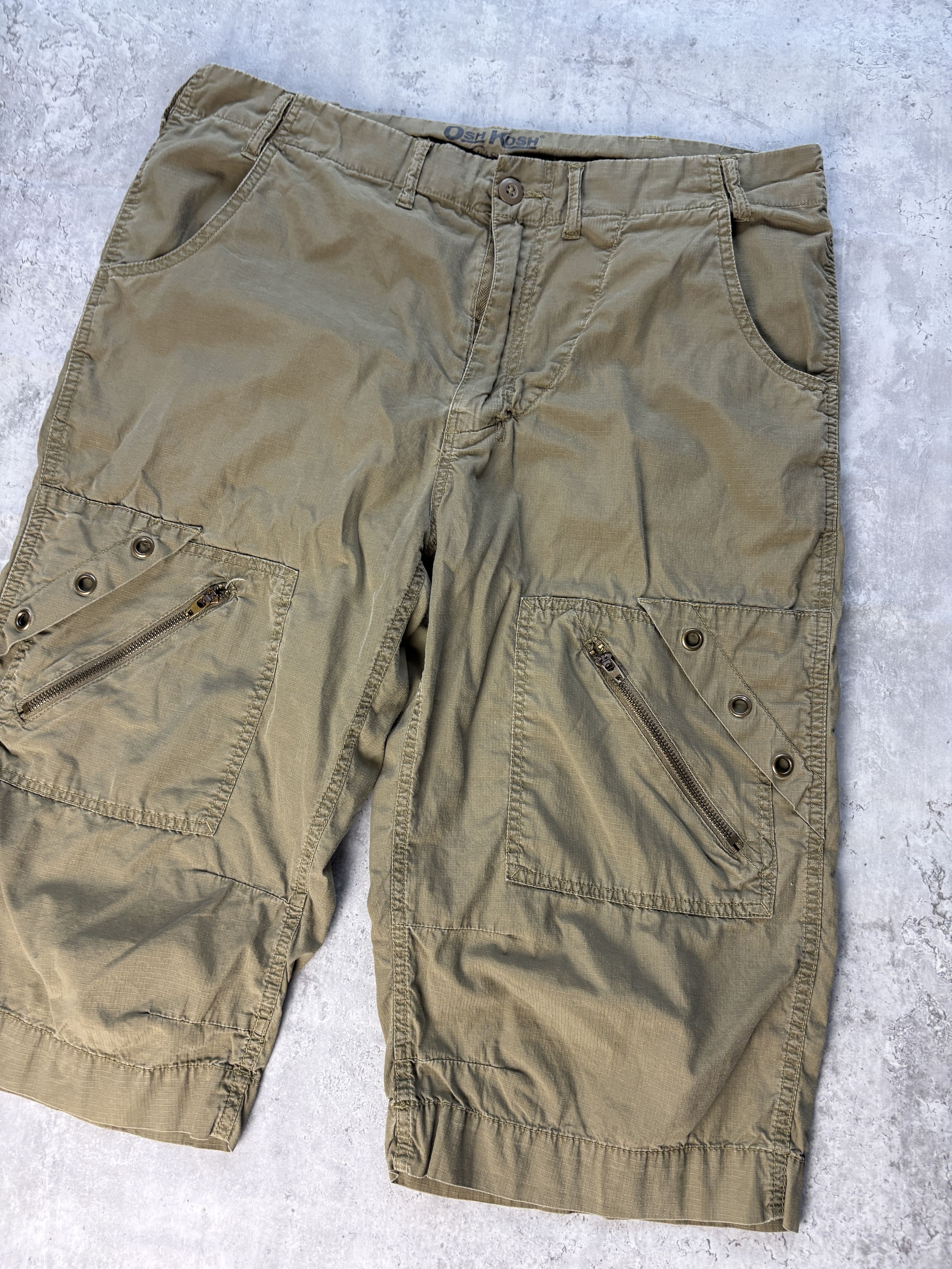 Oshkosh Japanese Archive Osh Kosh Long Military Shorts Size US 34 / EU 50 - 4 Thumbnail
