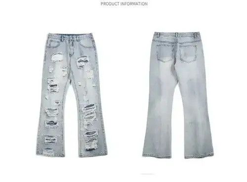 Jean Ripped Jeans Wide Leg Size US 32 / EU 48 - 4 Thumbnail