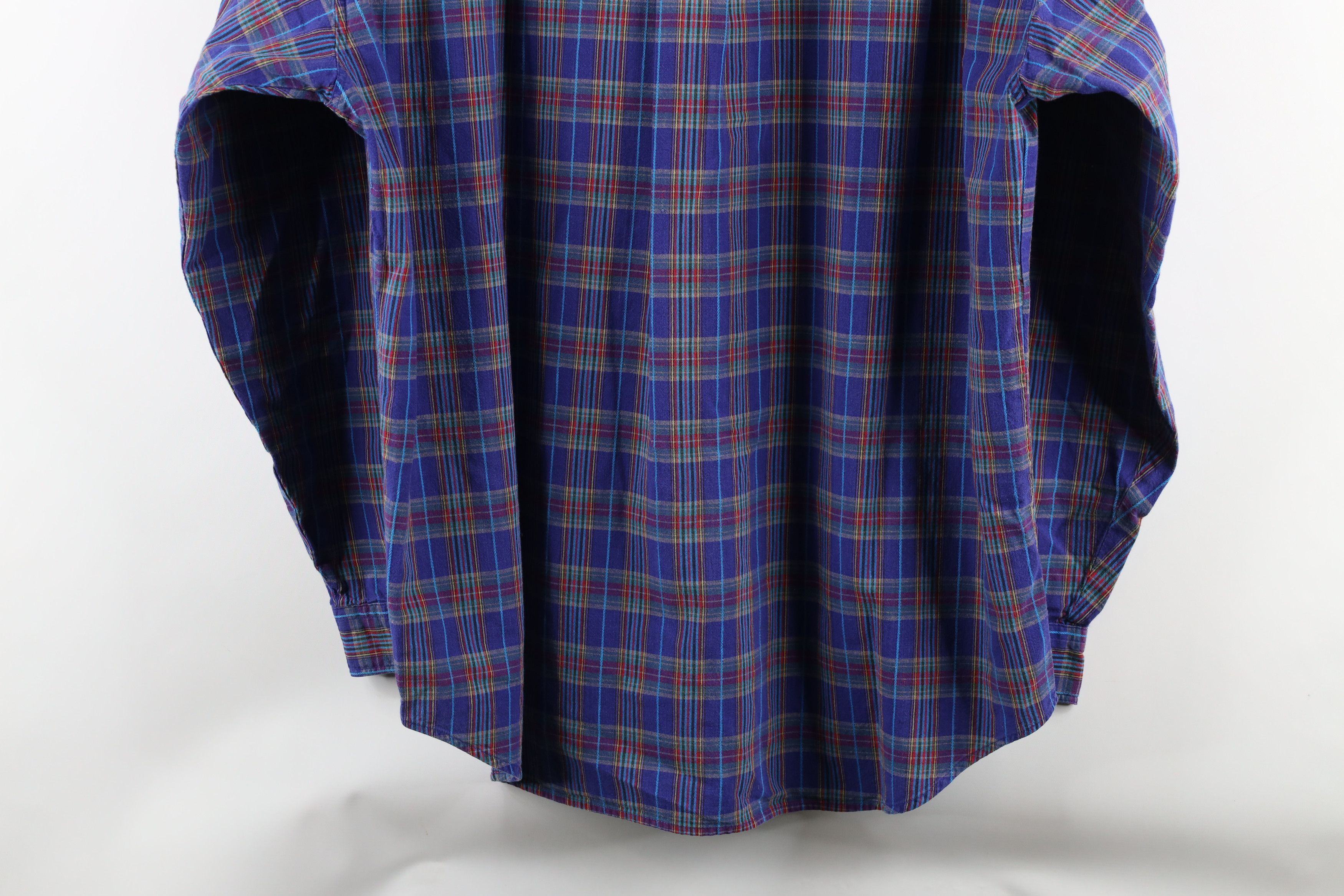 Vintage Vintage 90s Streetwear Plaid Collared Button Down Shirt Size US L / EU 52-54 / 3 - 9 Thumbnail