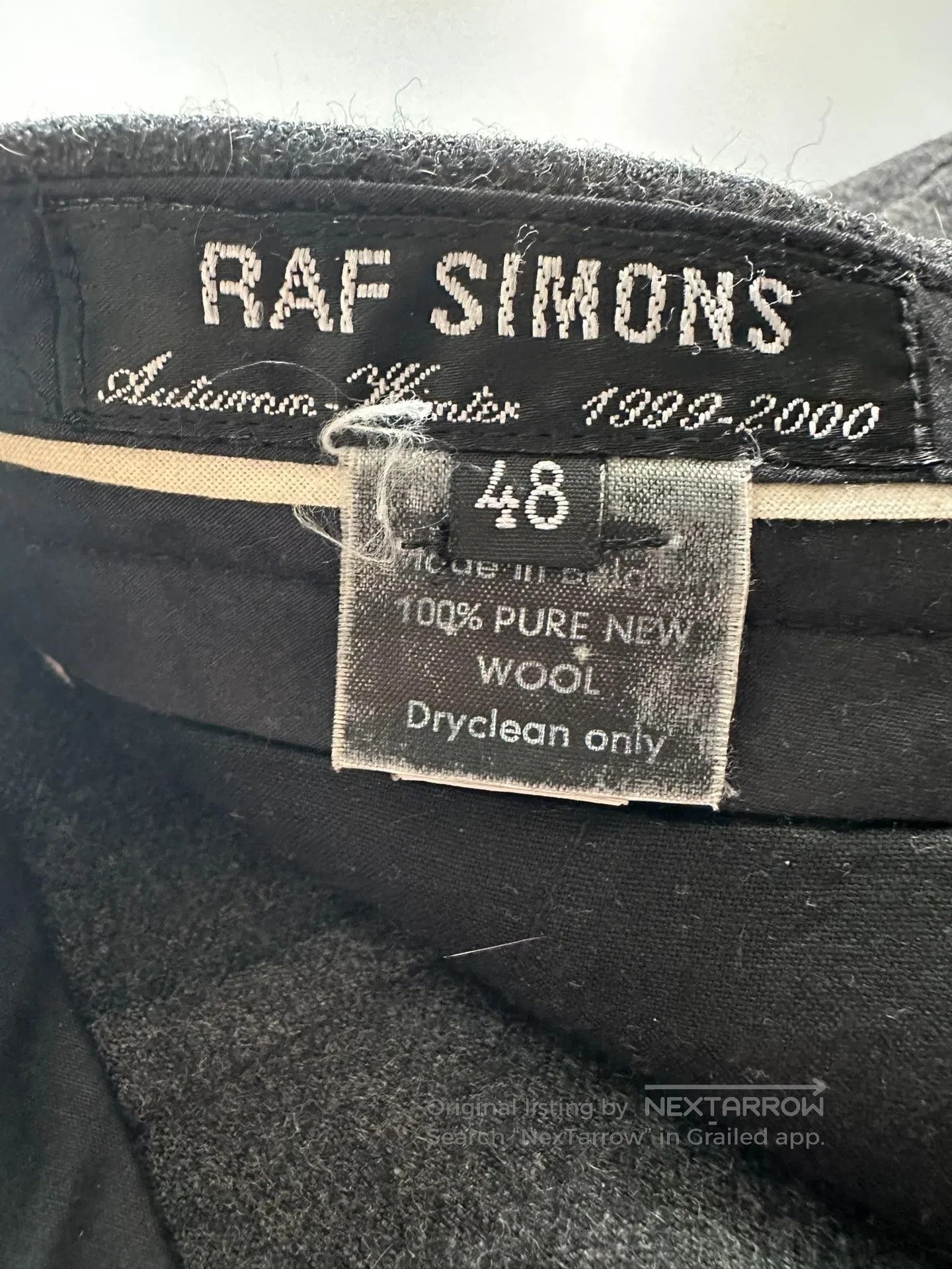 Raf Simons RAF SIMONS 99AW Wool Trousers| Size US 32 / EU 48 - 5 Thumbnail