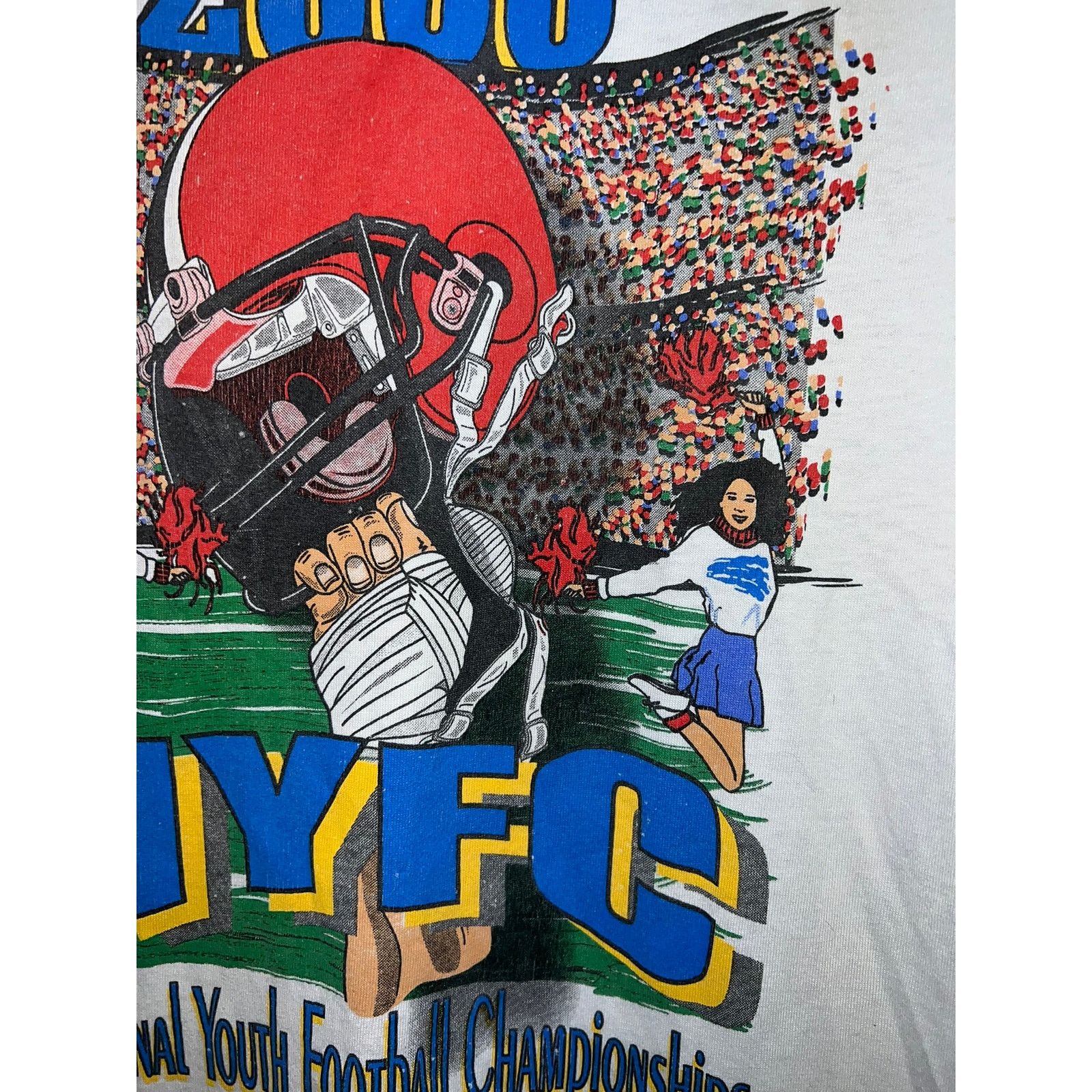 Hanes Vintage National Youth Football Champs Shirt 2000 Tee Medium Size US M / EU 48-50 / 2 - 4 Thumbnail