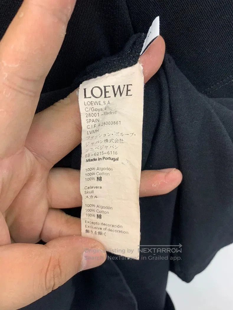Loewe Loewe Skull Embroidery Short Sleeve T. Size US S / EU 44-46 / 1 - 6 Thumbnail