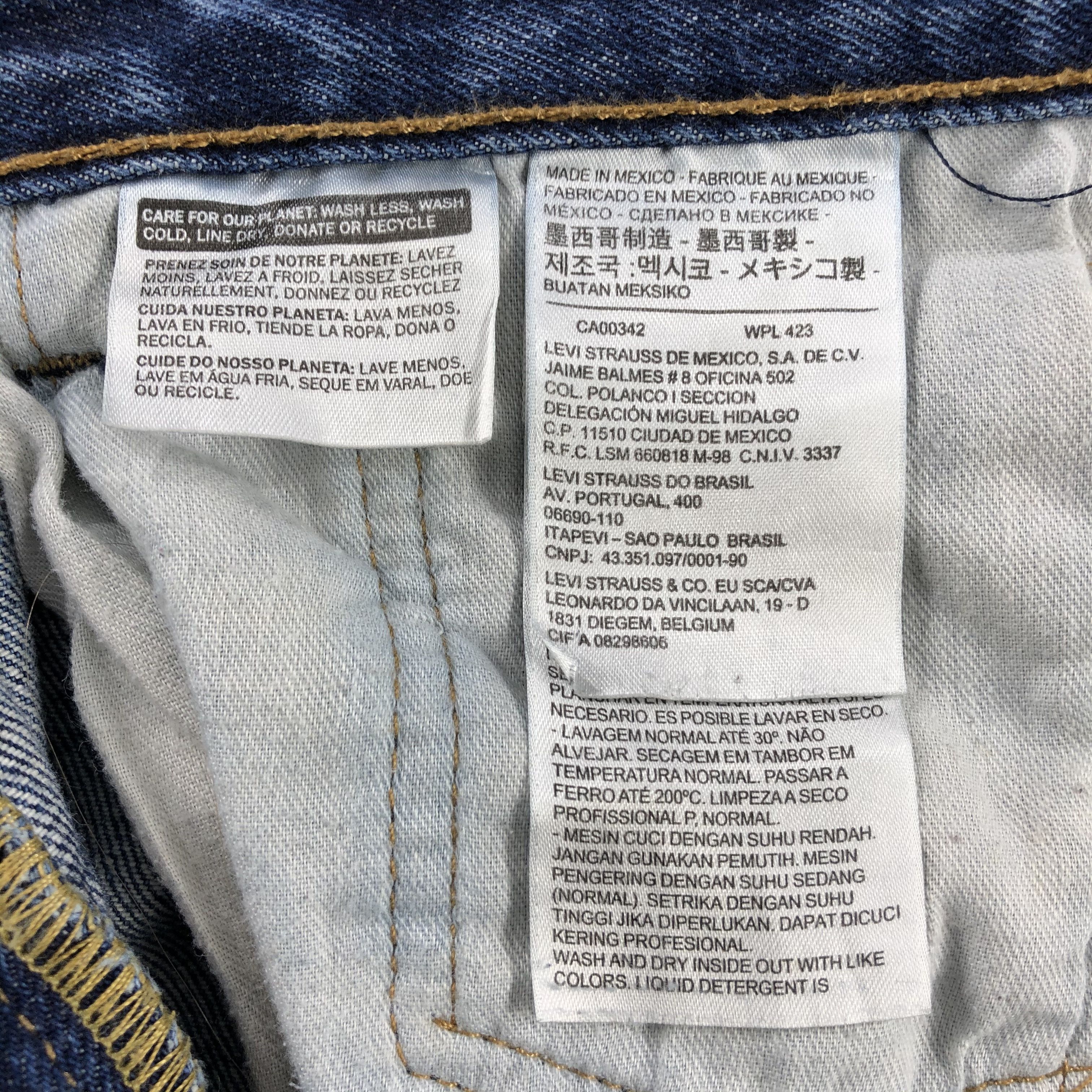 Levi's Vintage Blue Wash Levis 501 Jeans-JM3086 Size US 33 - 11 Thumbnail