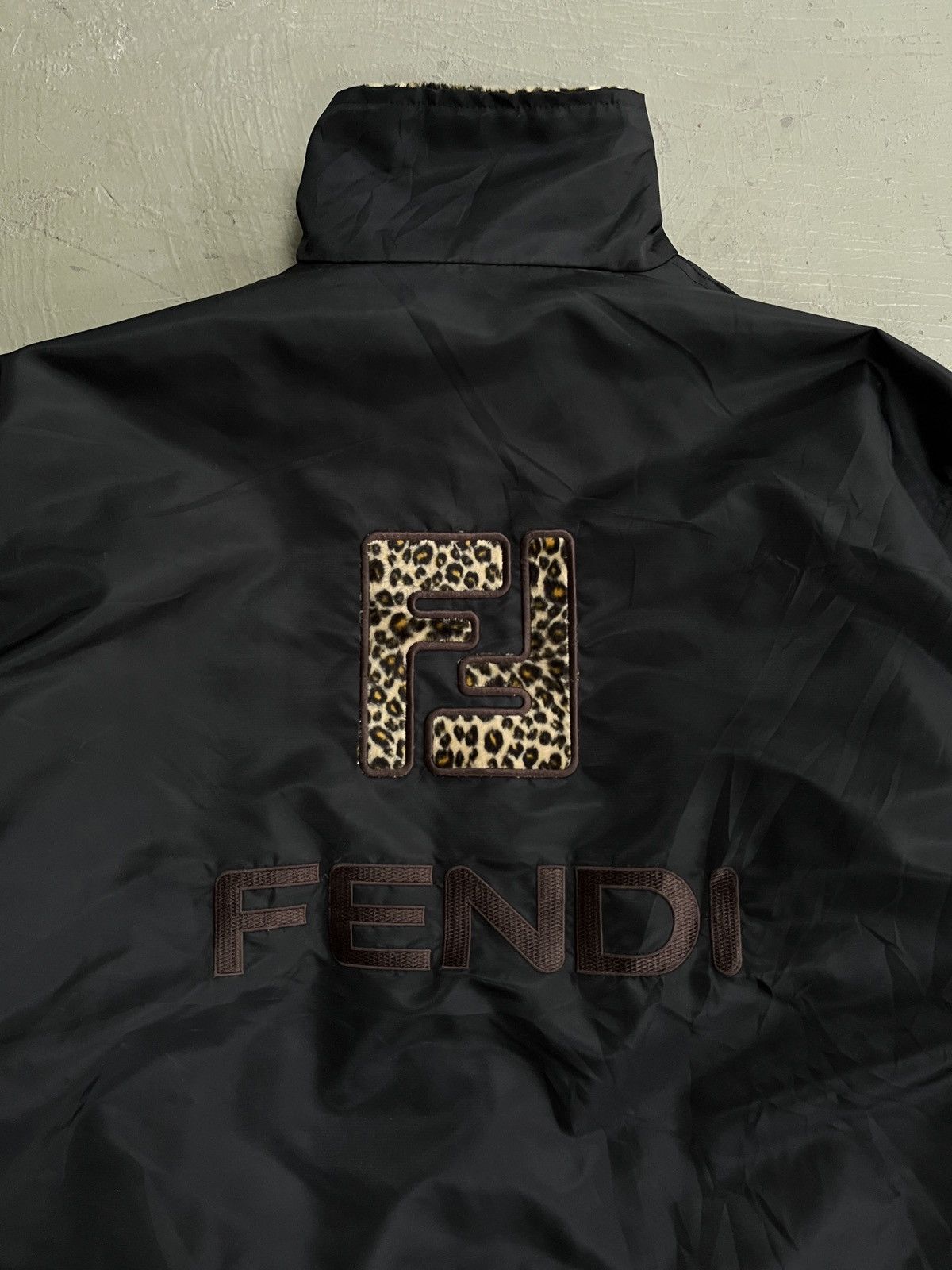 Fendi Fendi Zucca Reversible Leopard Embroidered Logo Jacket Size US L / EU 52-54 / 3 - 15 Thumbnail