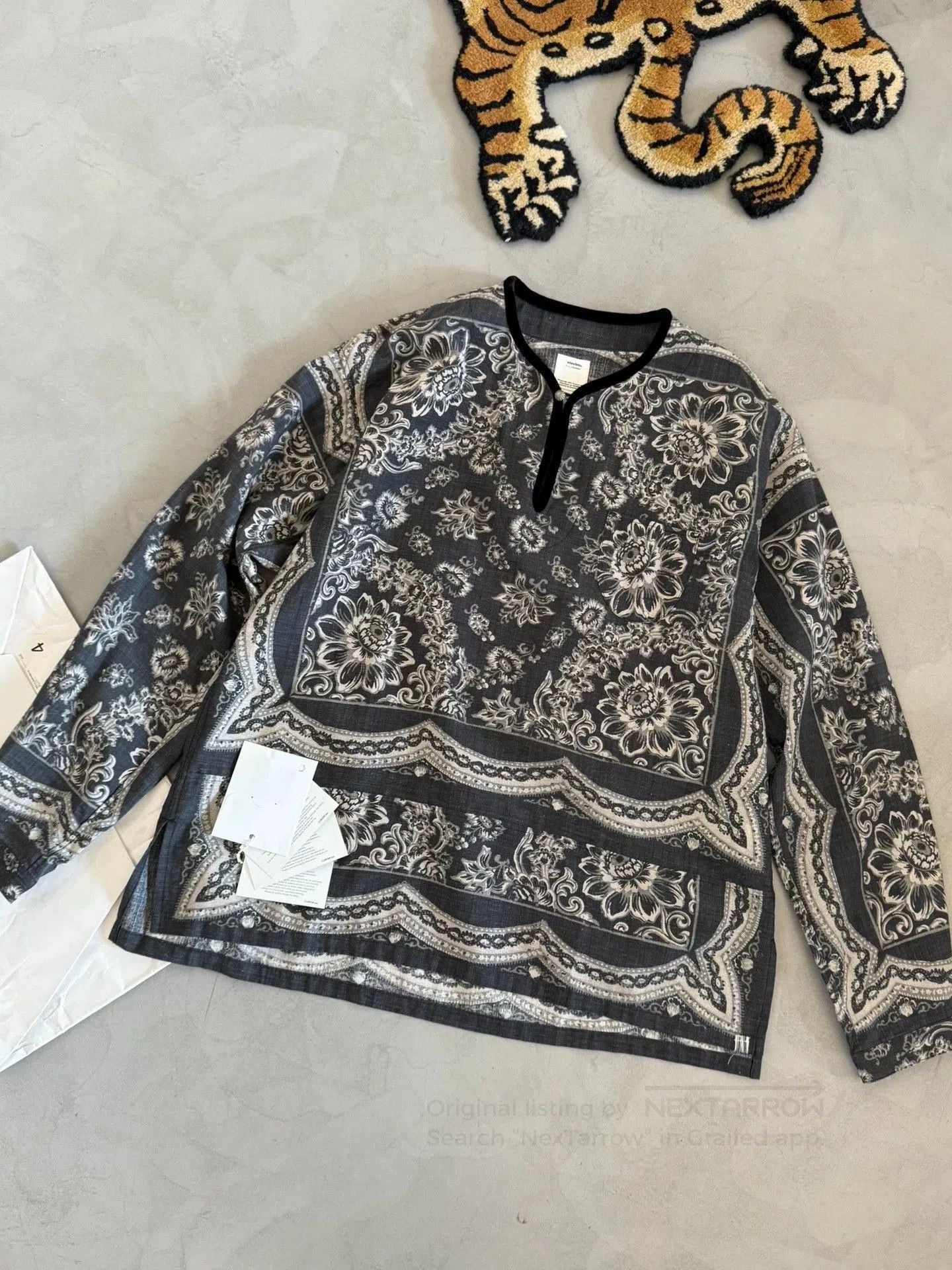Visvim Floral Print Long Sleeve Shirt. Size US XL / EU 56 / 4 - 1 Thumbnail