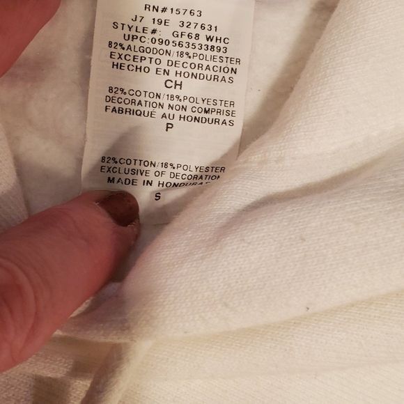 Champion Champion Reverse Weave White Sz. S Hoodie Size US S / EU 44-46 / 1 - 6 Thumbnail