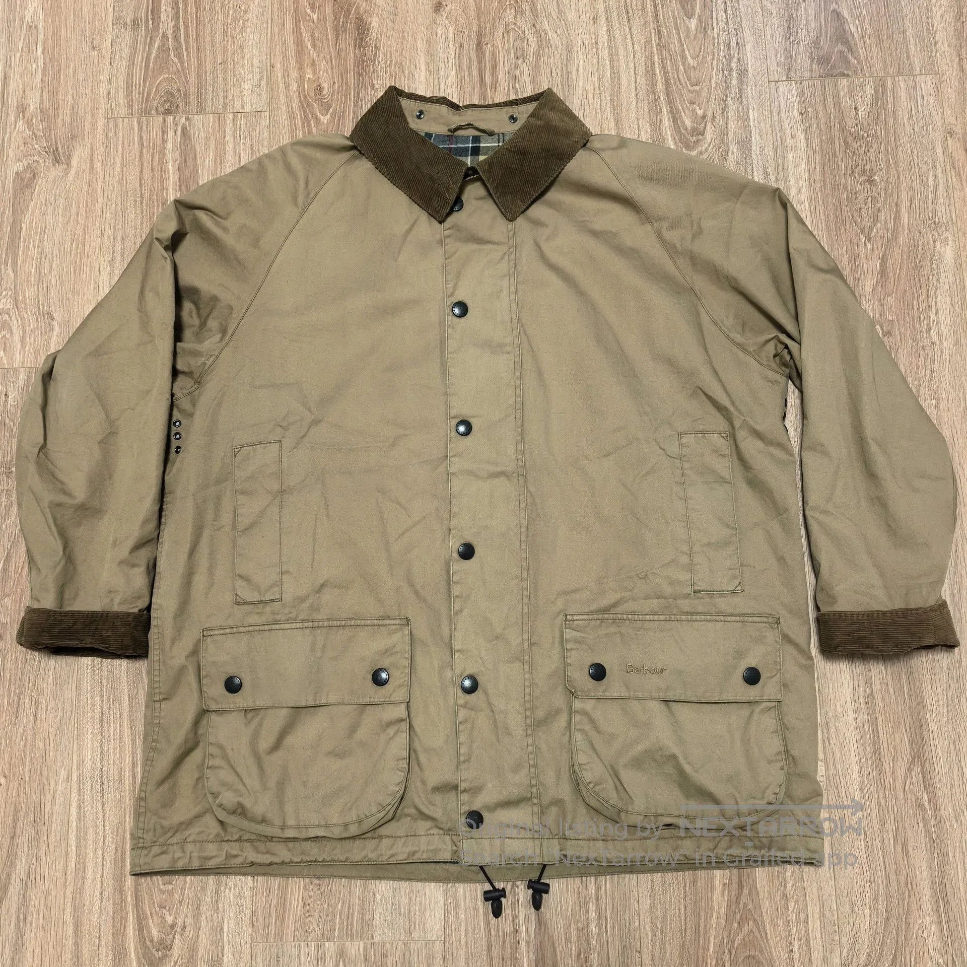 Vintage Vintage Barbour Beaufort Waxless Jacket. Size US XL / EU 56 / 4 - 1 Thumbnail