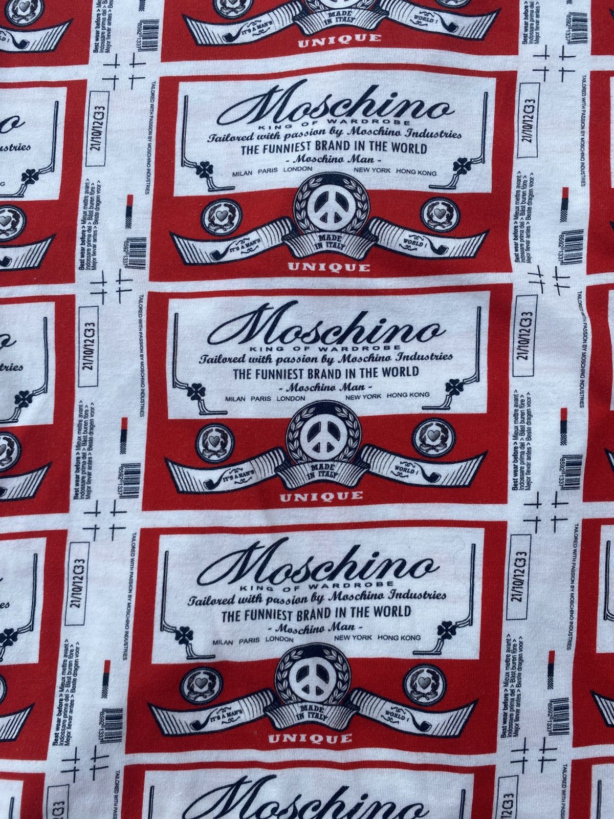 Moschino Moschino “Budweiser” parody all over print tee Size US M / EU 48-50 / 2 - 3 Thumbnail