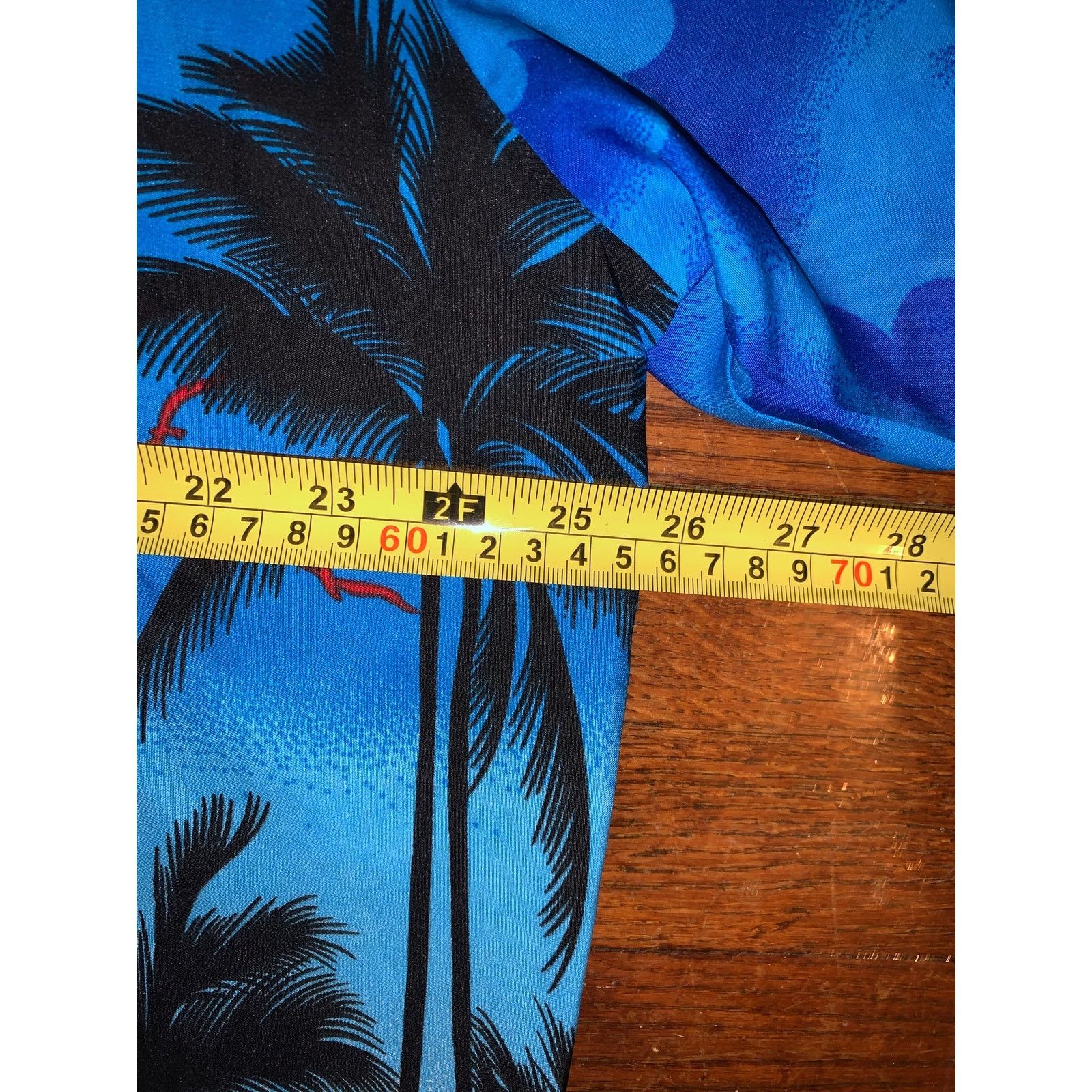 Other Tropical Hawaiian Shirt XL Blue Palm Trees Sunset Beach Size US XL / EU 56 / 4 - 4 Thumbnail