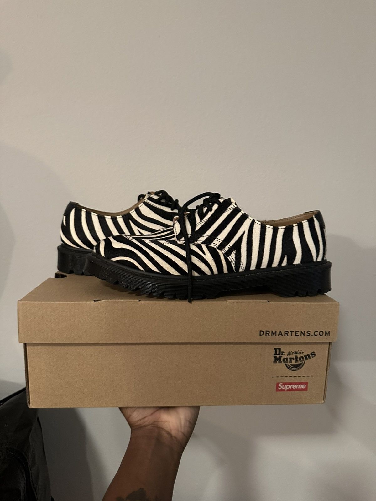 Dr. Martens × Supreme Supreme x doc martens (zebra pony hair color