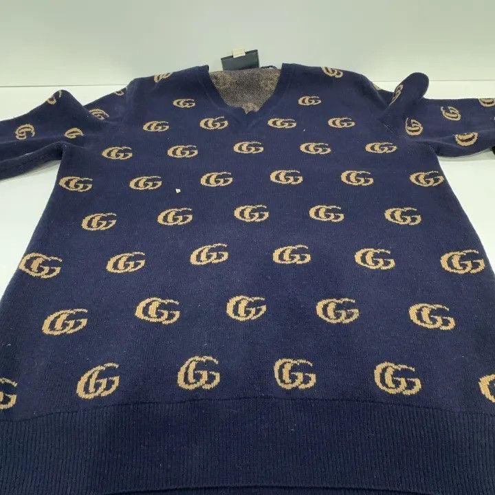 Gucci Gucci Gucci SS21 Wool Logo Knit Sweater -2506 Size US L / EU 52-54 / 3 - 7 Thumbnail