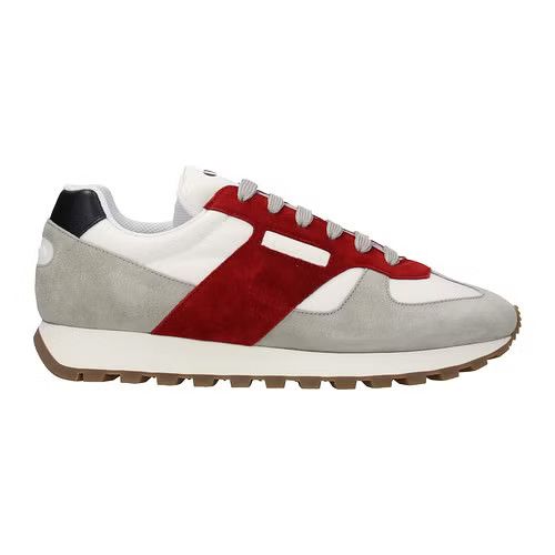 ob1o1e0324 Sneakers in Gray / Scarlet