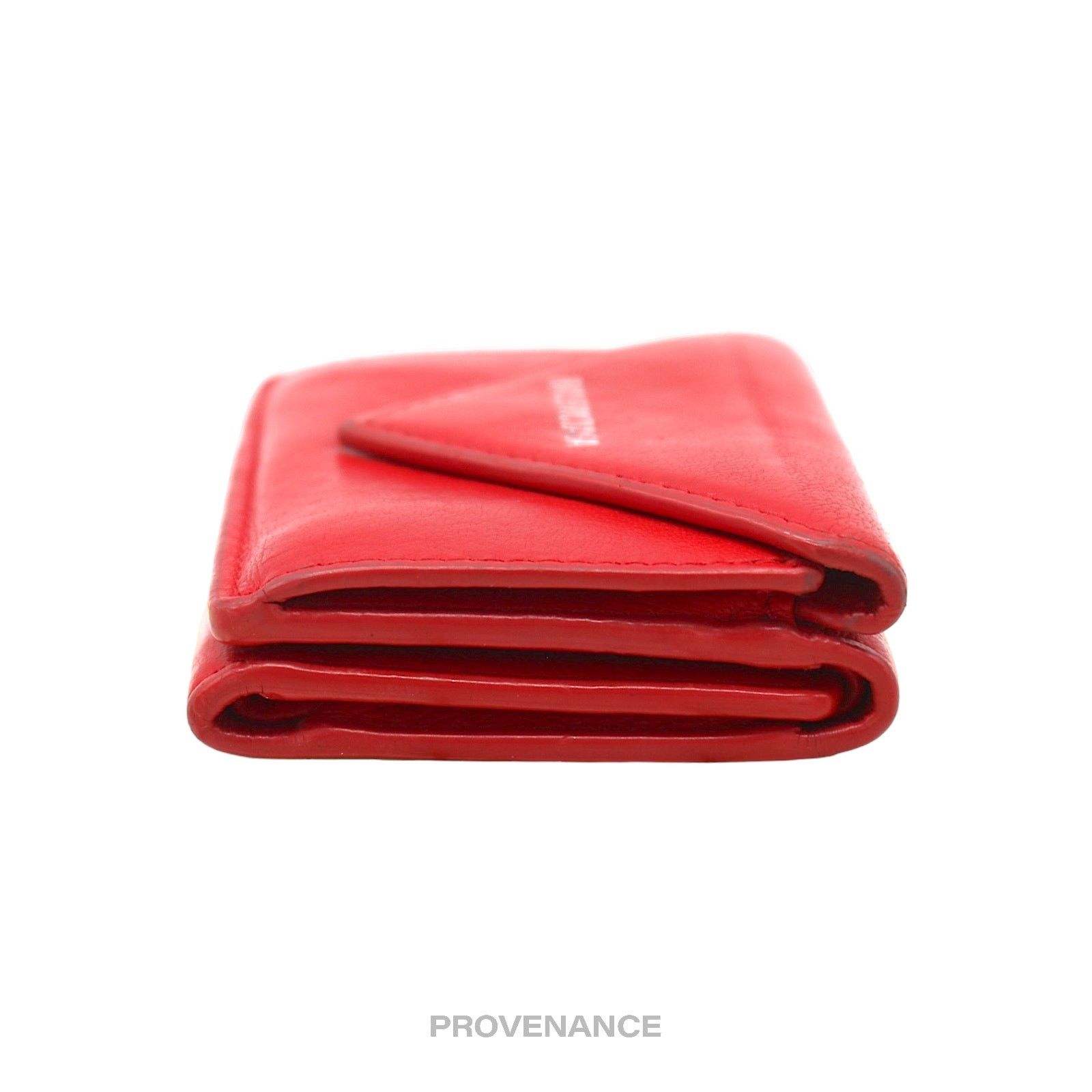 Balenciaga 🔴 Balenciaga Papier Mini Wallet - Red Leather Size ONE SIZE - 5 Thumbnail