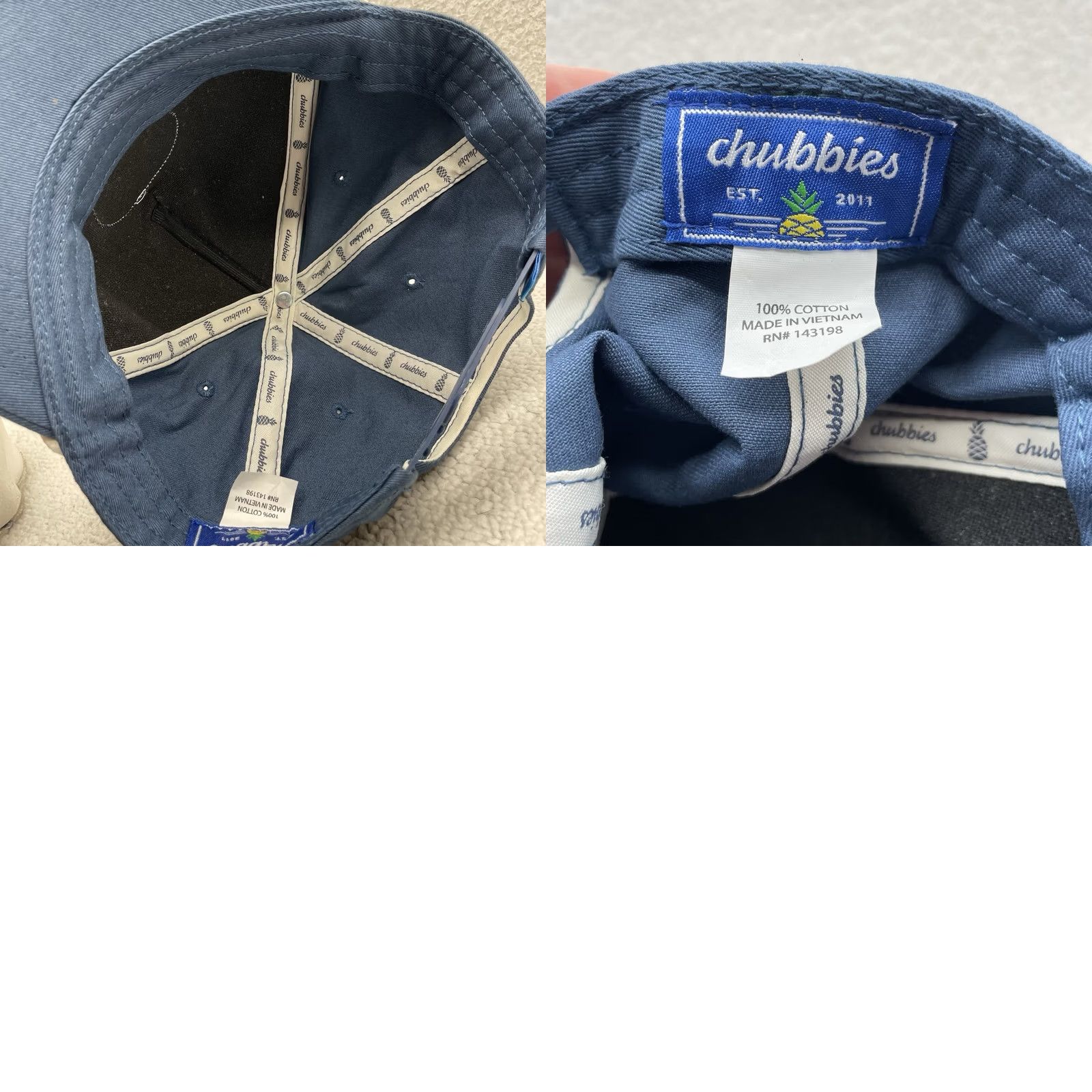 Chubbies Chubbies Rope Hat Mens Snapback Blue Preppy Cotton Outdoors OSFM Size US 35 - 8 Thumbnail