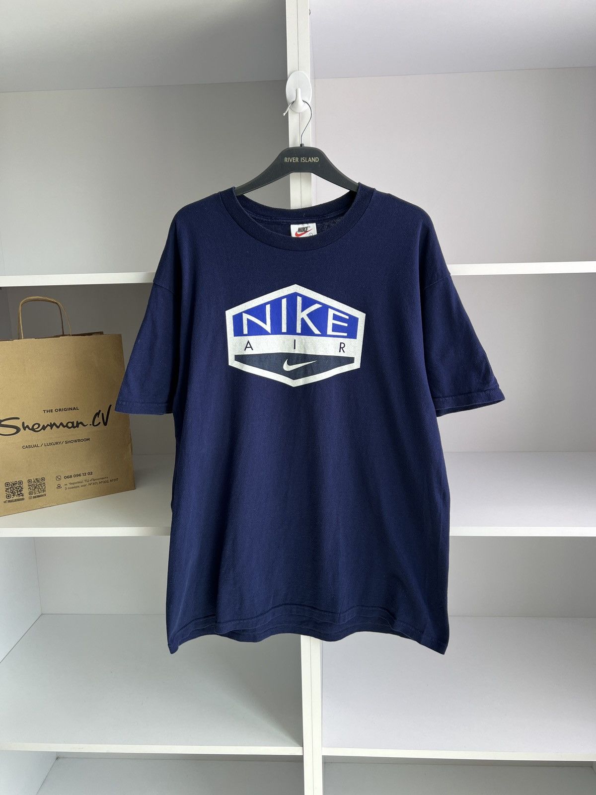 Nike × Vintage Vintage Nike Air Big logo Tee Size US L / EU 52-54 / 3 - 1 Thumbnail