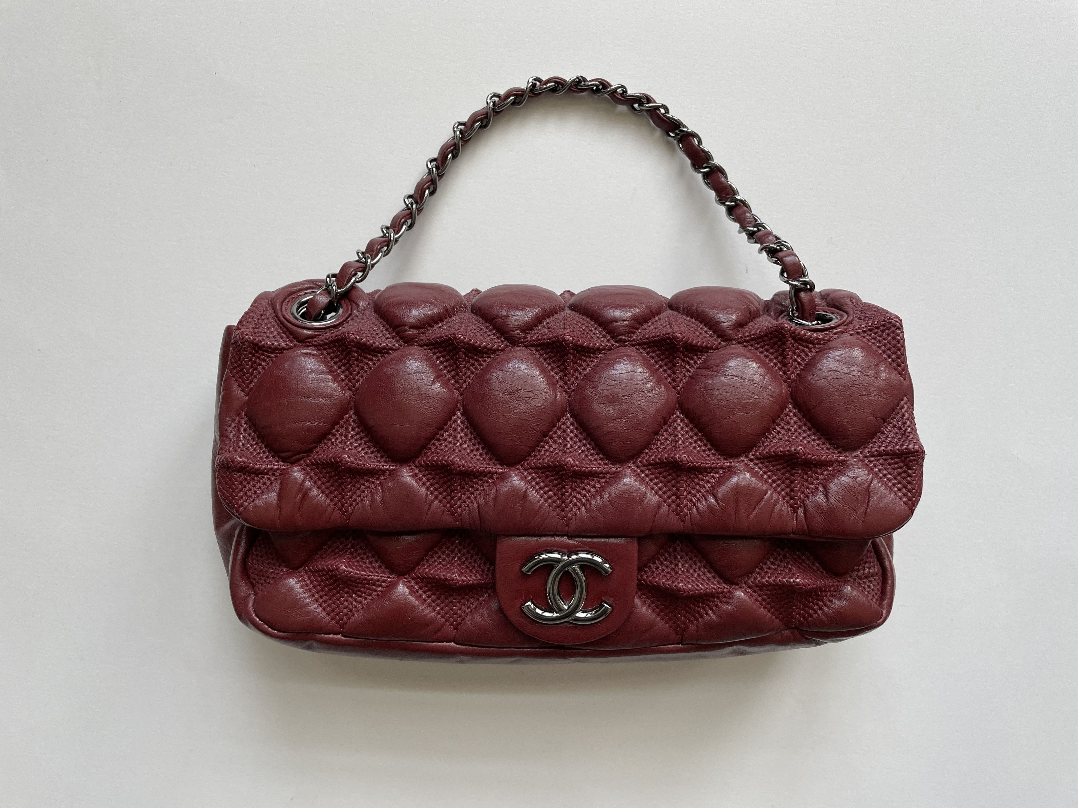 image of Vintage 2000S Chanel Clutch Dark Red - Near Mint, Women's