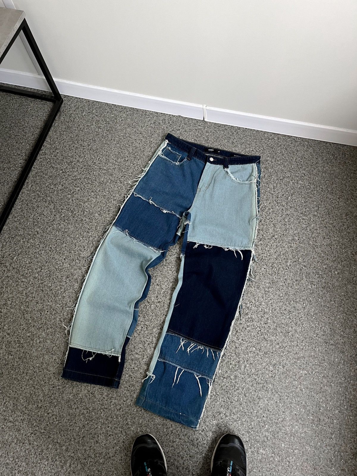 Jaded London Jaded London Frayed Patchwork Denim Skate Jeans mens W 32 Size US 32 / EU 48 - 1 Thumbnail