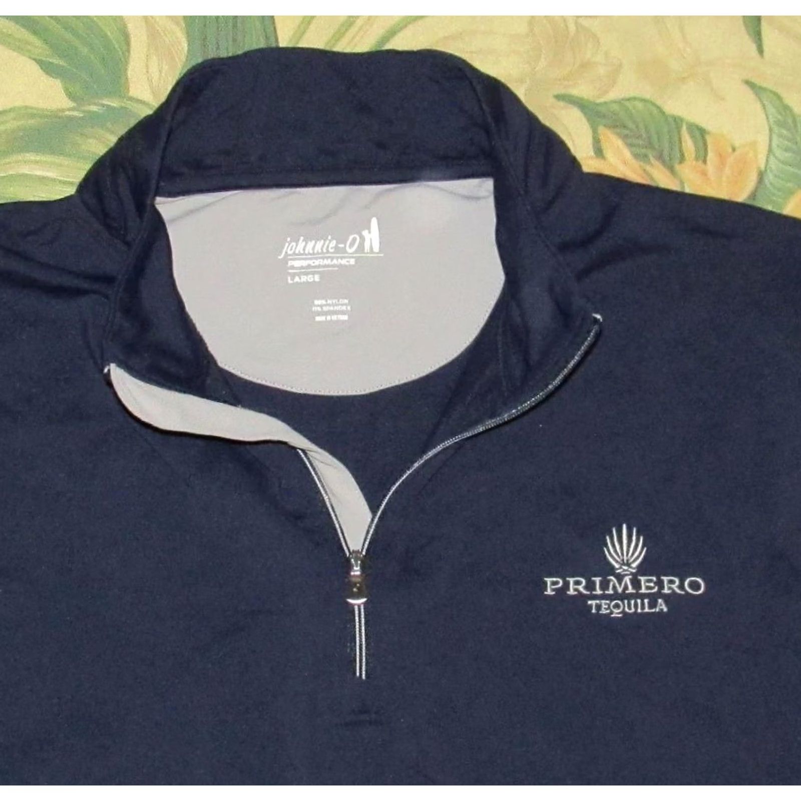 johnnie-O Nike Shirt JOHNNIE O Primero Tequila Performance Quarter Zip Sweater Large Mens Blue 90s? Size US L / EU 52-54 / 3 - 2 Thumbnail