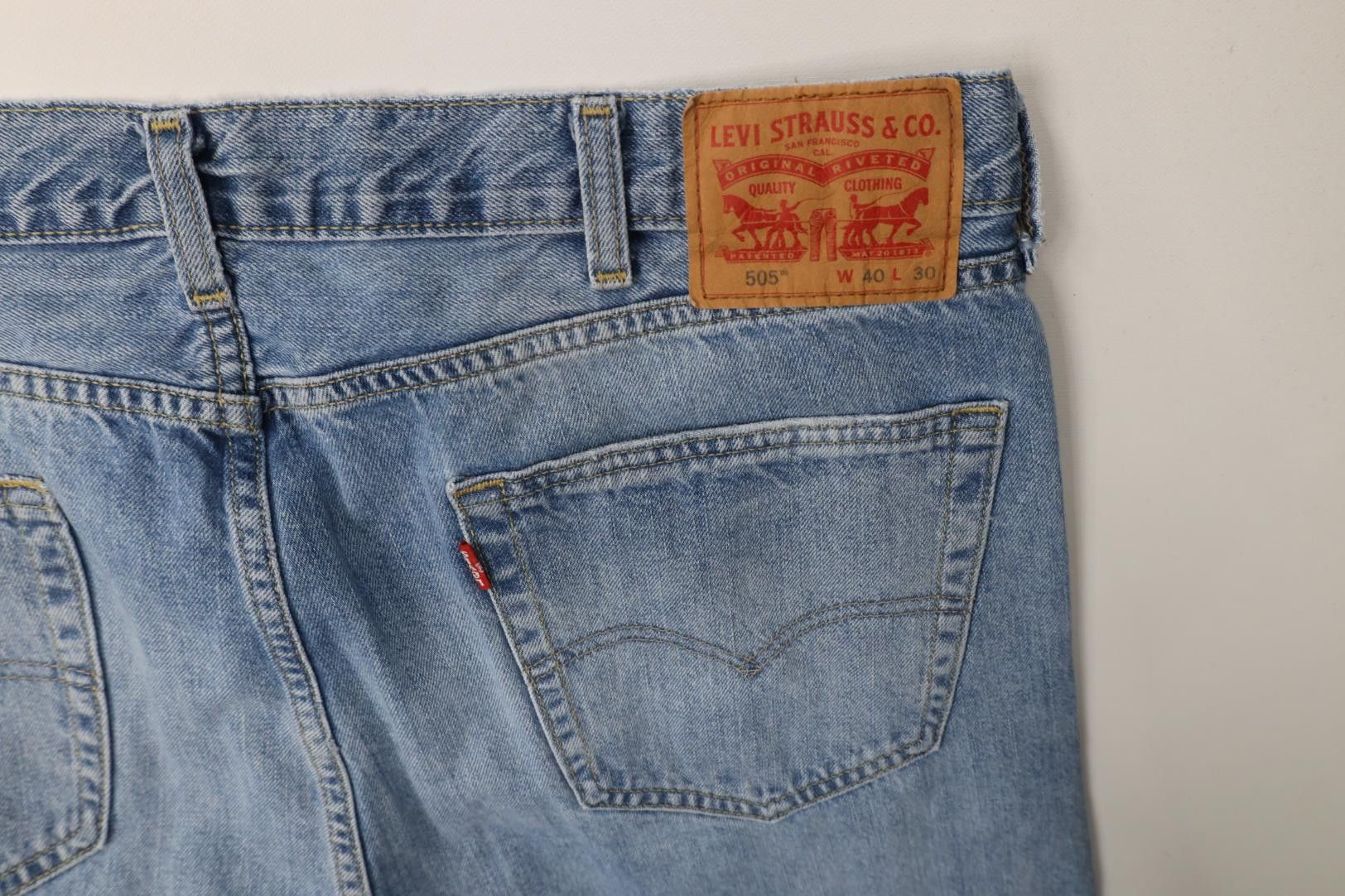 Levi's Vintage Y2K Levis 505 Regular Straight Leg Denim Jeans Size US 40 / EU 56 - 15 Thumbnail