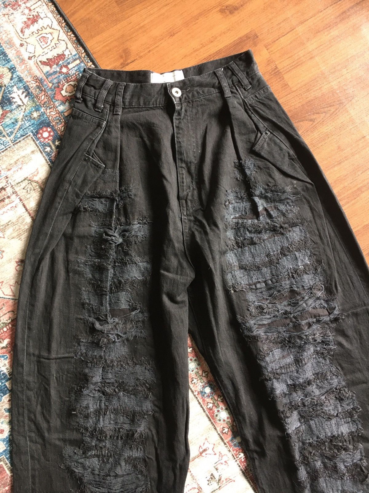 20471120 × If Six Was Nine Another Edition Destroyed thrash baggy Pants Size US 28 / EU 44 - 7 Thumbnail