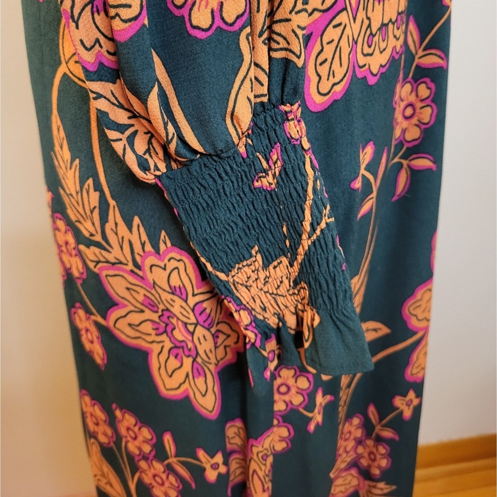 Boden Boden Long Sleeve Floral Print Midi Dress Size 10 Size L / US 10 / IT 46 - 4 Thumbnail