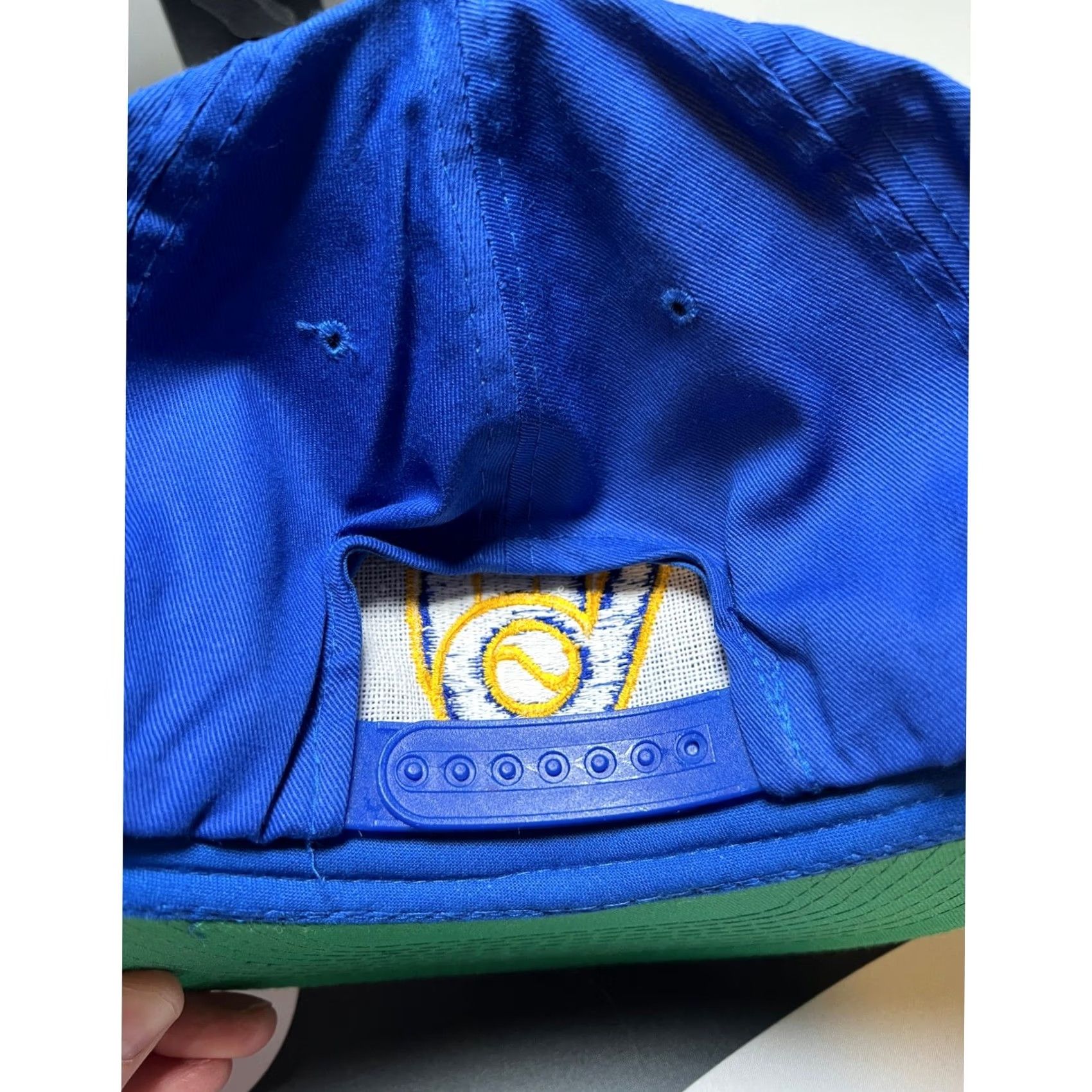 Vintage VINTAGE Milwaukee Brewers Hat Mens OSFA Blue Snapback MLB Ball-In-Glove Logo Size ONE SIZE - 7 Thumbnail