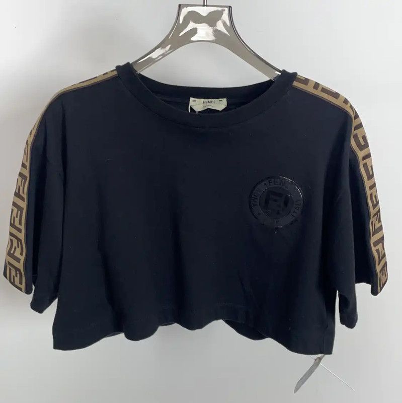 Fendi Fendi Summer Black Cotton T-Shirt 0089 Size XXS / US 00 / IT 34 - 1 Thumbnail