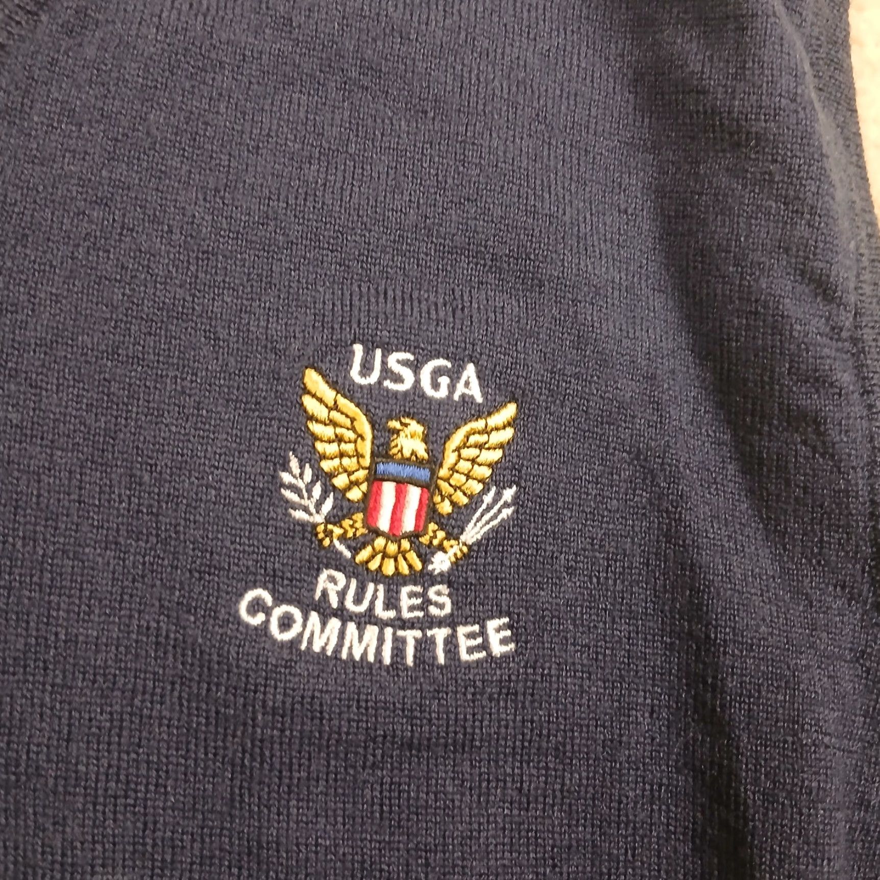 Polo Ralph Lauren Polo Ralph Lauren Sweater Vest Mens Large Blue Merino Wool USGA Rules Golf Vest Size US L / EU 52-54 / 3 - 4 Thumbnail