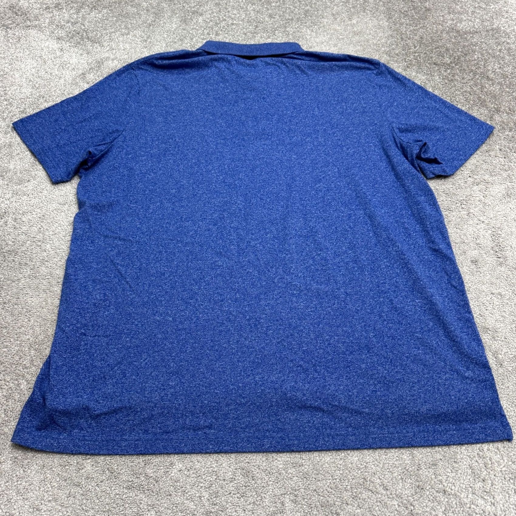 Vintage The Foundry Polo Shirt Men 3XL Heather Blue Short Sleeve Pocket Casual Size US XXL / EU 58 / 5 - 2 Thumbnail
