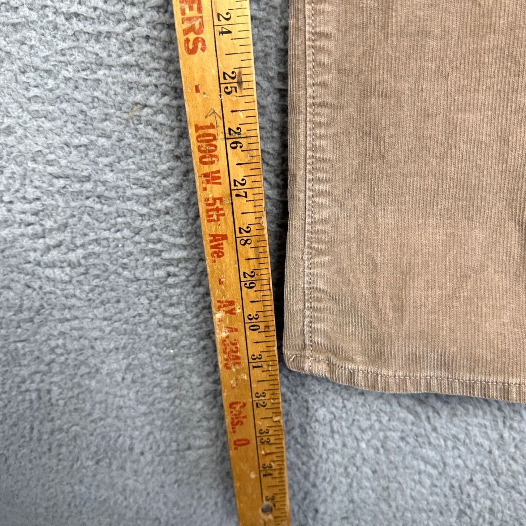 J.Crew J Crew Corduroy Pants Mens 32X32 Athletic Fit Stretch Tan 5 Pockets Size US 32 / EU 48 - 7 Thumbnail