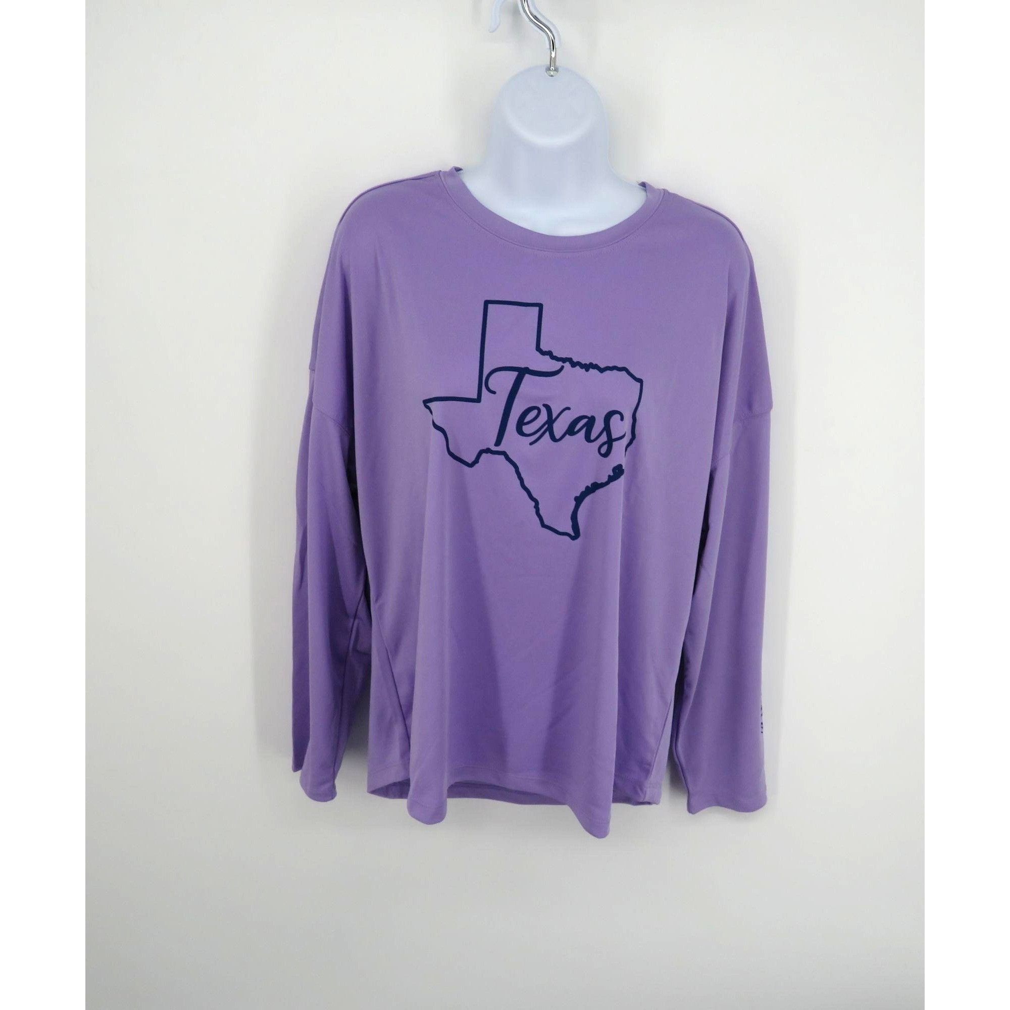 Other Texas Graphic Women's Purple Long Sleeve Shirt "The Lone Sta Size M / US 6-8 / IT 42-44 - 1 Thumbnail