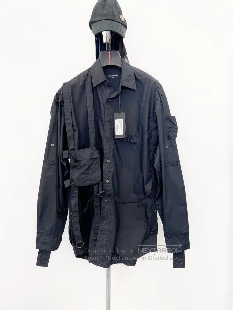 Raf Simons Raf Simons 21SS haemostatic strap black patch pocket long- Size US XL / EU 56 / 4 - 1 Thumbnail