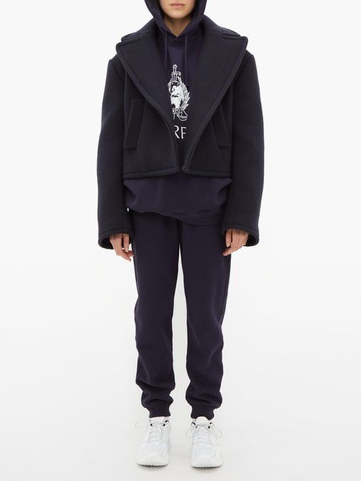 Vetements Black Interpol Oversized Hoodie Size US S / EU 44-46 / 1 - 3 Thumbnail