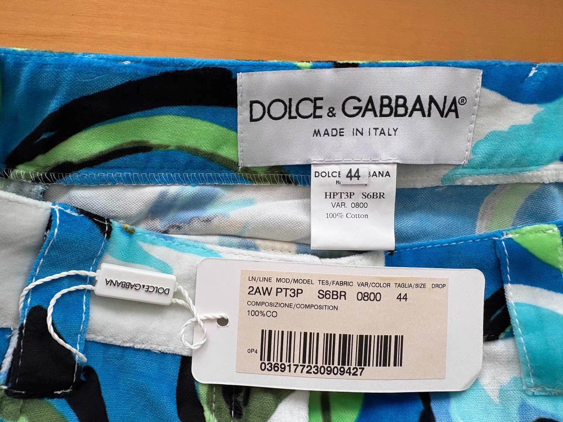 Dolce & Gabbana Dolce & Gabbana Unisex Floral Print Velvet Trousers Ｑ21 Size 30" / US 8 / IT 44 - 6 Thumbnail