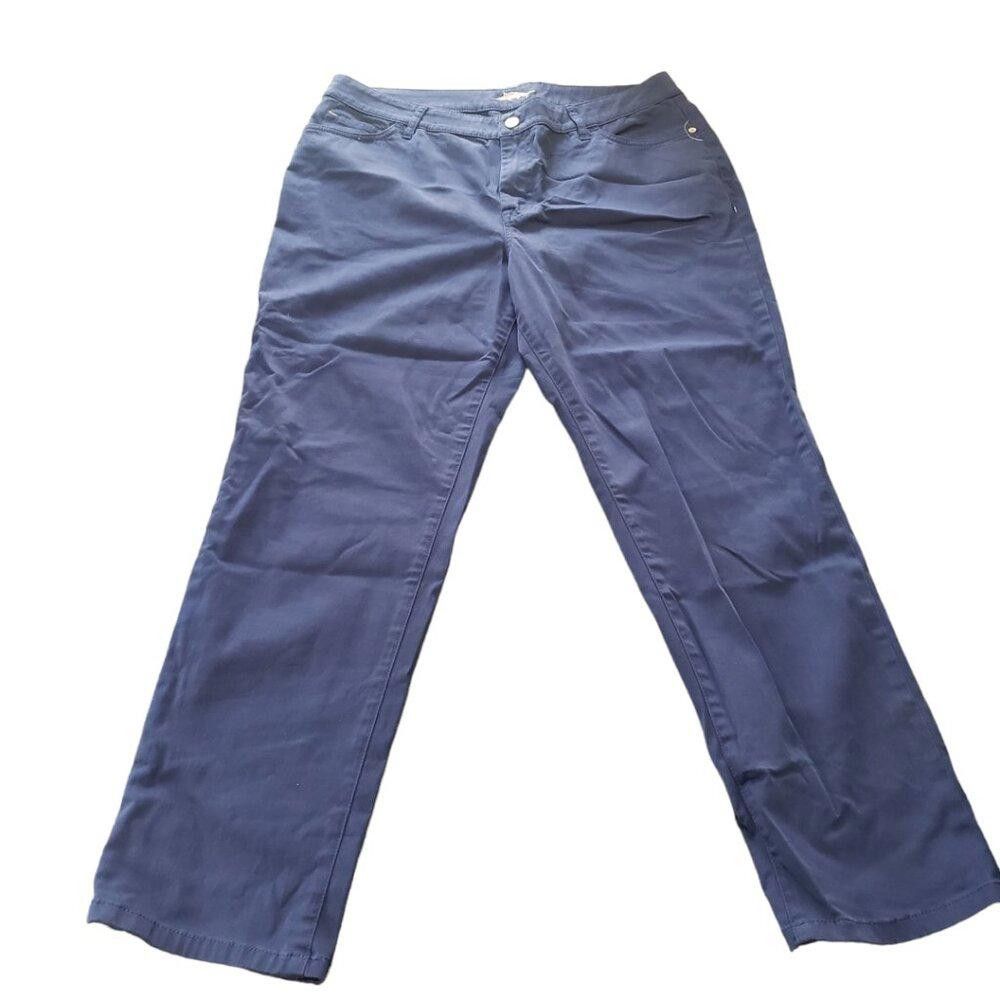 Tommy Bahama CT467 Tommy Bahama Straight Leg Ankle Blue Pant 31X28 Size 31" - 1 Thumbnail