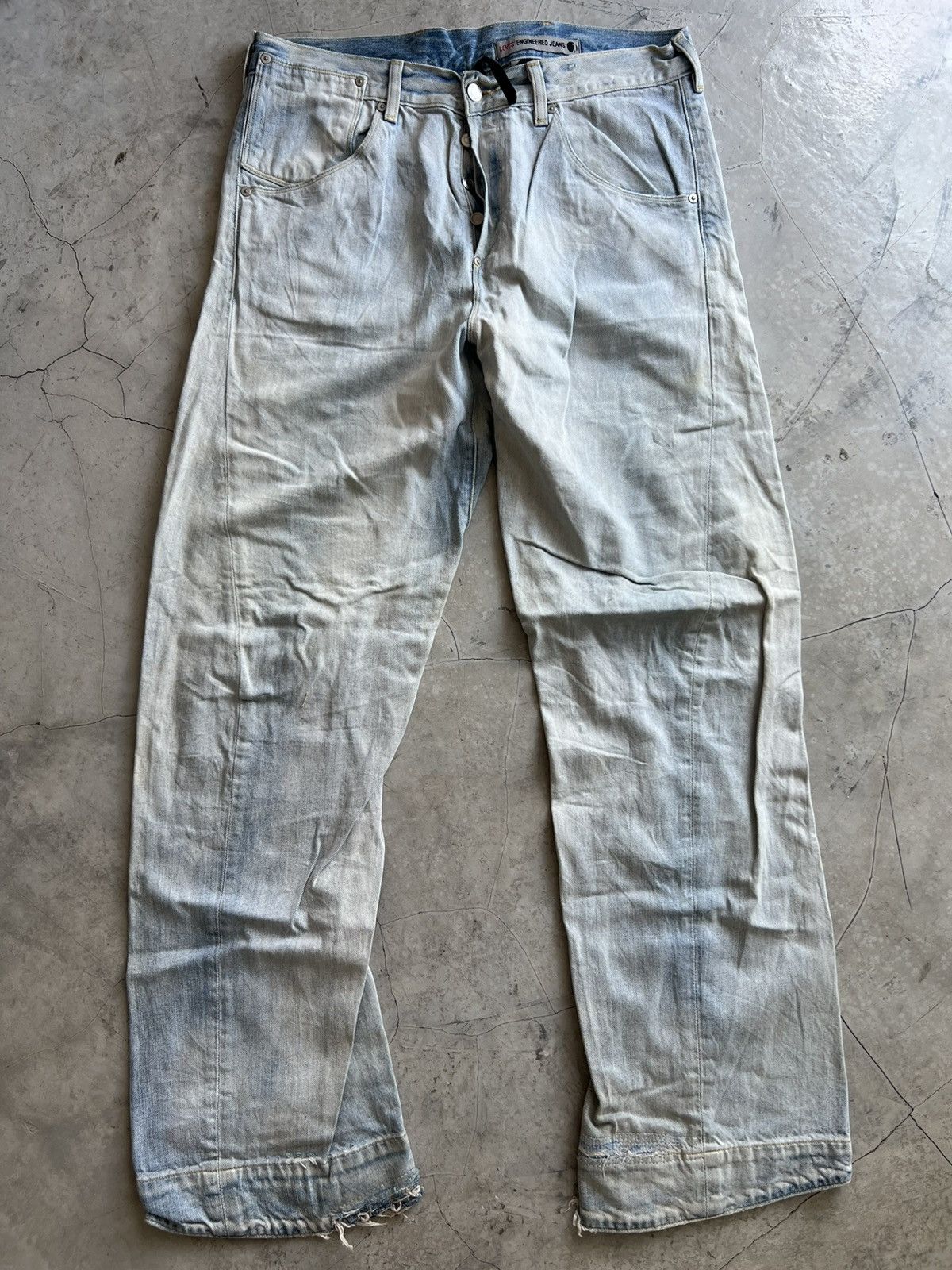 Levi's Levis Engineered Jeans Buckle Back Tag W34 Actual 36x34.5 Size US 34 / EU 50 - 1 Thumbnail