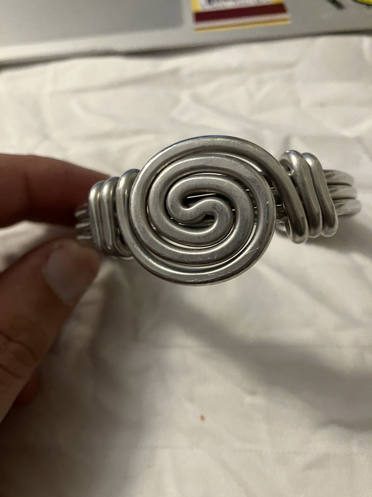image of Malleable Sterling Silver Fingerprint Bracelet, Men's