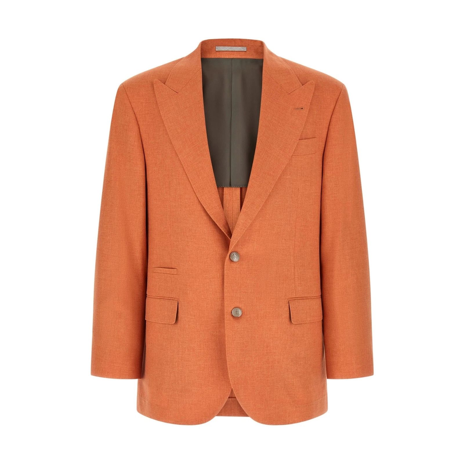 Brunello Cucinelli BRUNELLO CUCINELLI Orange Blazer Jacket New & Authentic (Men Size US M / EU 48-50 / 2 - 1 Thumbnail