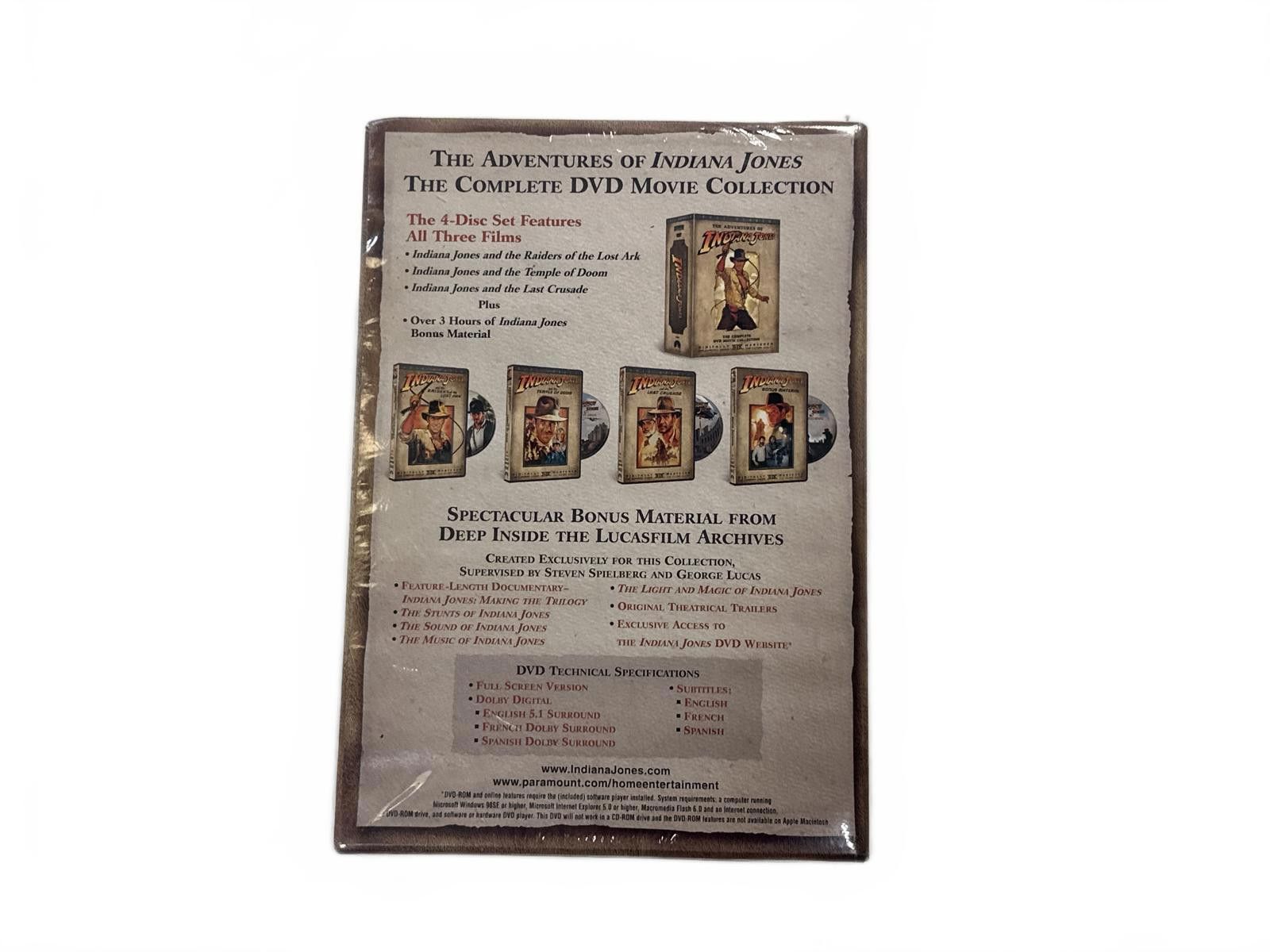 Other [2003] SEALED The Adventures of Indiana Jones: Fullscreen Size ONE SIZE - 3 Thumbnail