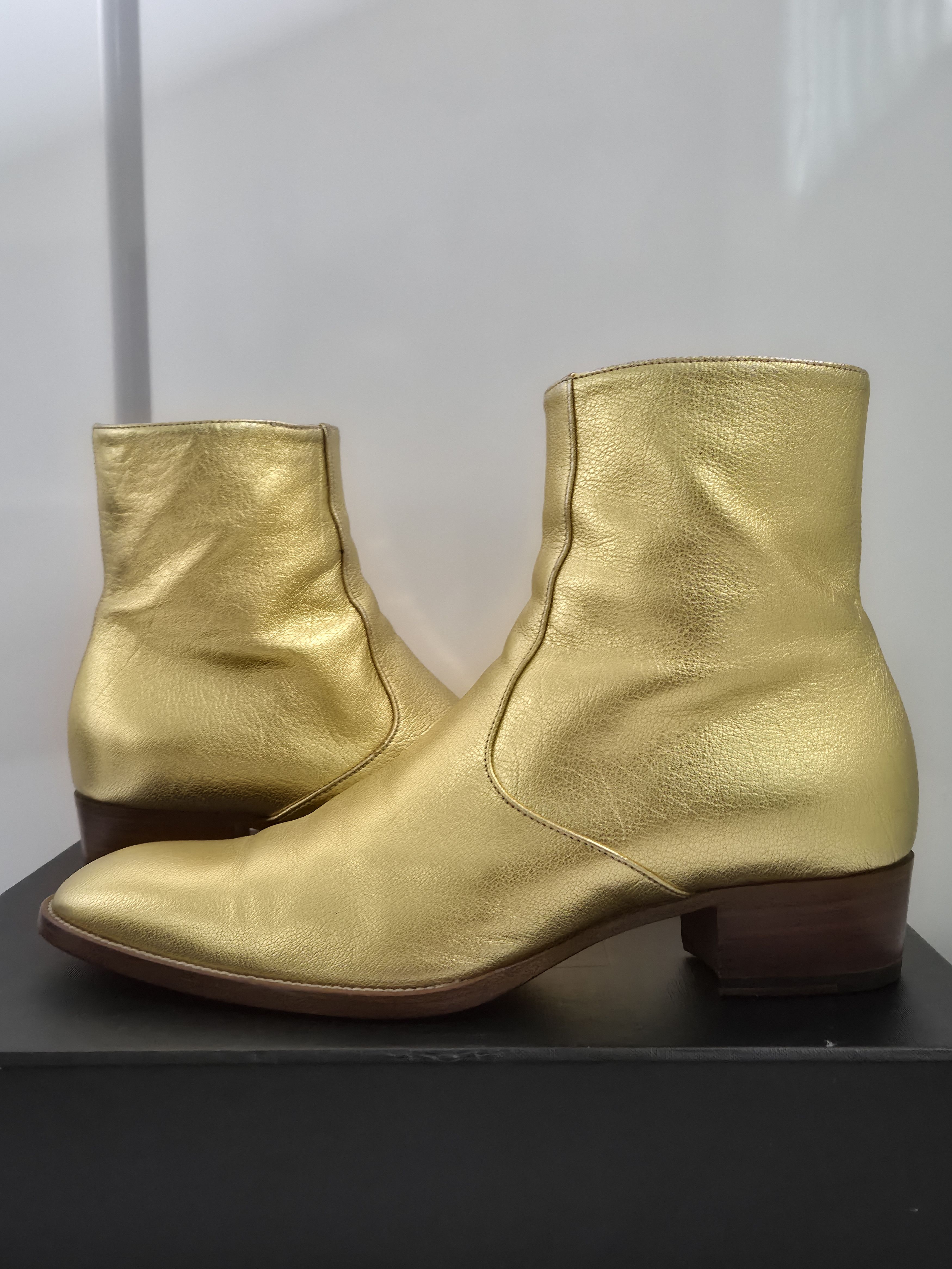 ? Saint Laurent Paris Wyatt Chelsea Boots 30 Sigaro Tan 42 9US Saint Laurent Paris Saint Laurent Paris Wyatt Chelsea Boots  main image 3