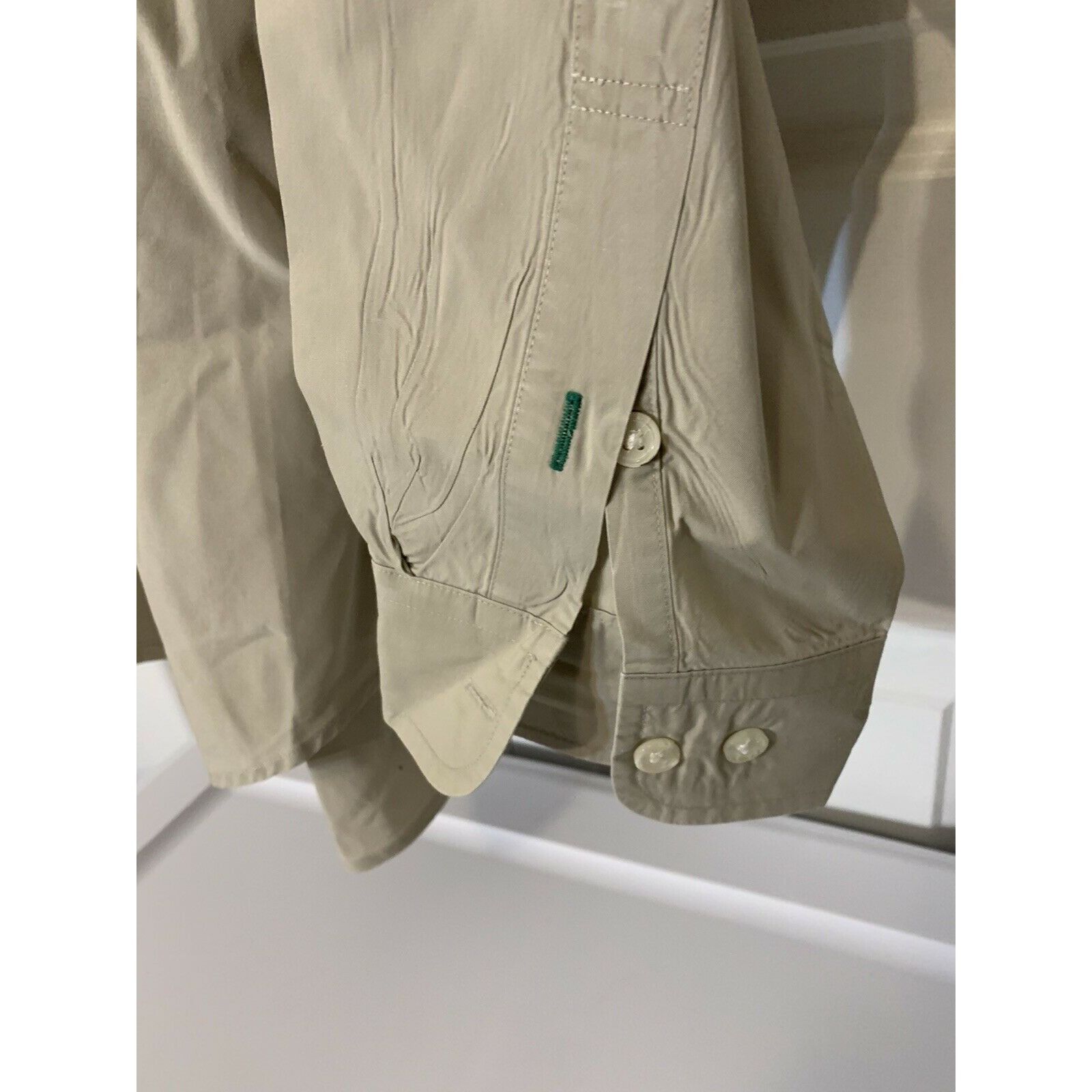 Tommy Hilfiger Tommy Hilfiger Men’s Sz L Shirt Long Sleeve Button Tan Beige Size US L / EU 52-54 / 3 - 5 Thumbnail