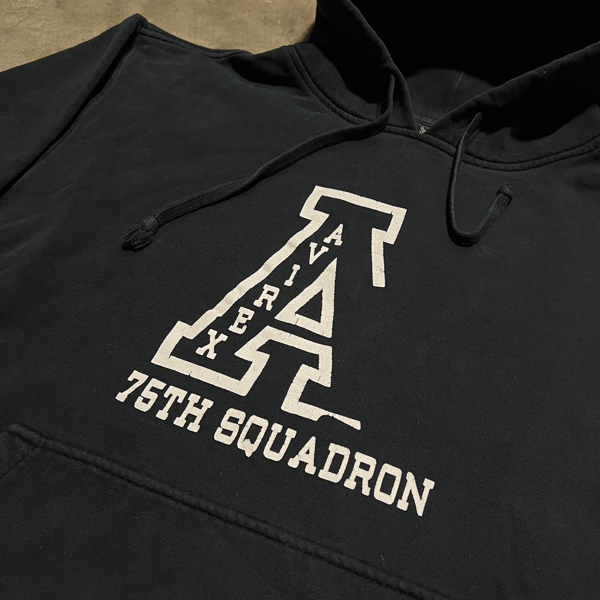 Avirex Vintage Avirex Hoodie Sweatshirt Military 75th Squadron 90s Size US XL / EU 56 / 4 - 6 Thumbnail