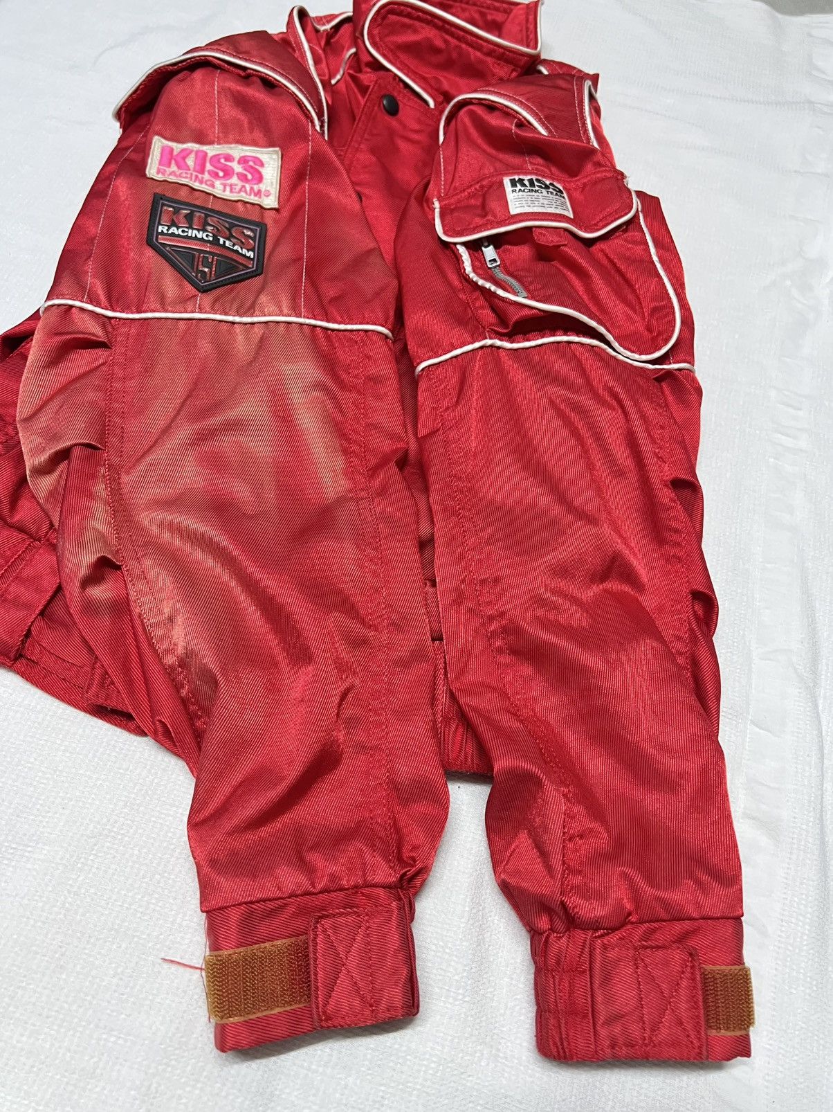Other 🔥HOT DROPS🔥 Vintage 90s Kiss Racing Team jacket in red nylon Size US M / EU 48-50 / 2 - 7 Thumbnail