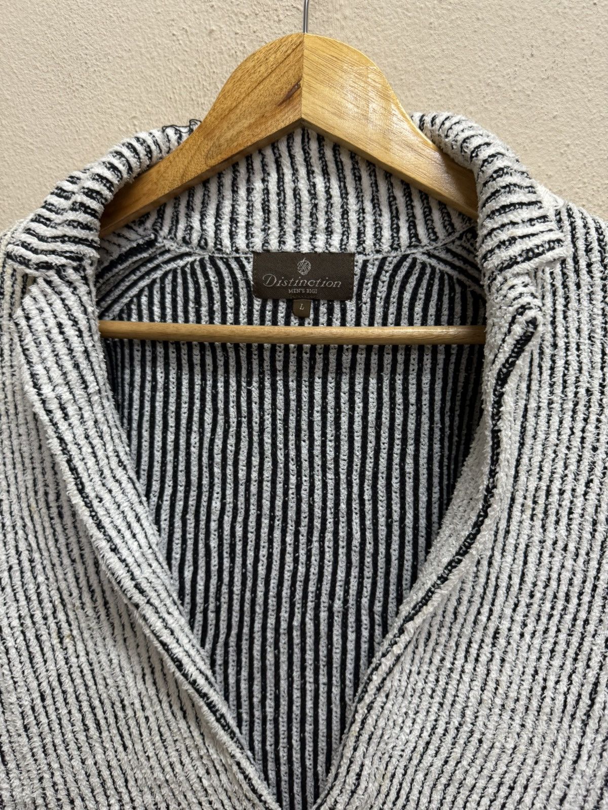 BIGI × Japanese Brand Men’s Bigi Knit Stripe Cardigan Size US S / EU 44-46 / 1 - 18 Thumbnail