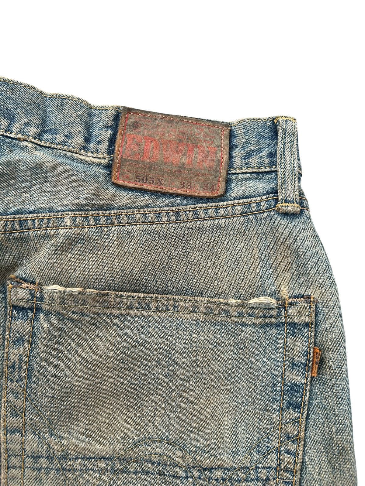 Kapital Thrashed Vintage Edwin 505X Selvedge Rusty Denim Jeans Size US 33 - 14 Thumbnail